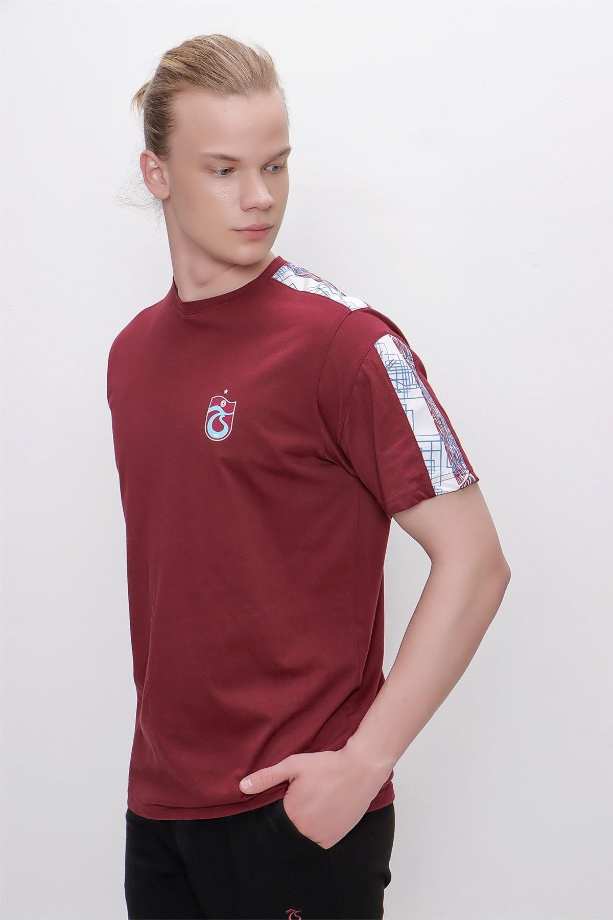 TSHİRT BİSİKLET YAKA OMUZ VE KOL PARÇA DETAYLI