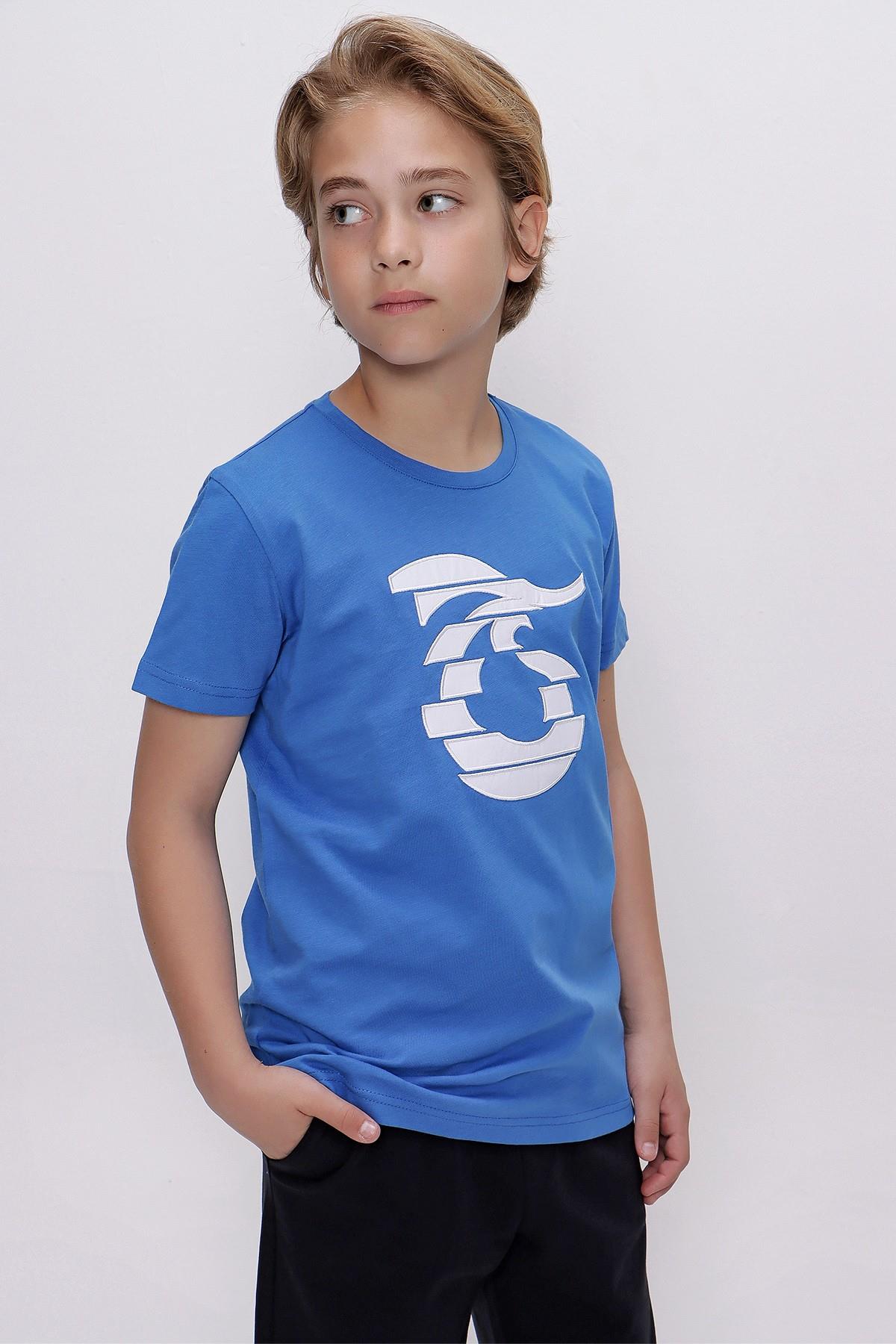 TSHİRT BİSİKLET YAKA ÖNÜ NAKIŞLI