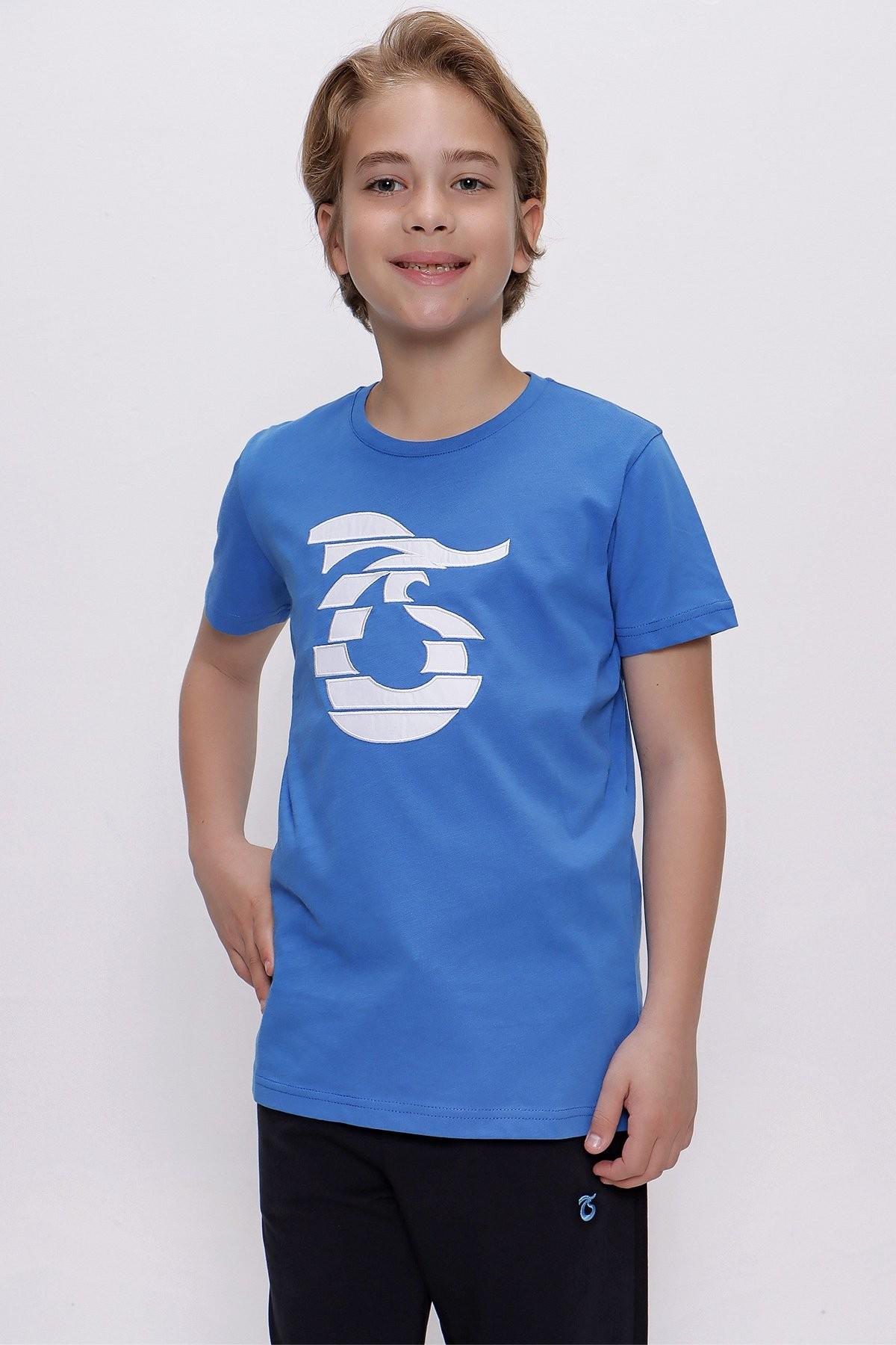 TSHİRT BİSİKLET YAKA ÖNÜ NAKIŞLI