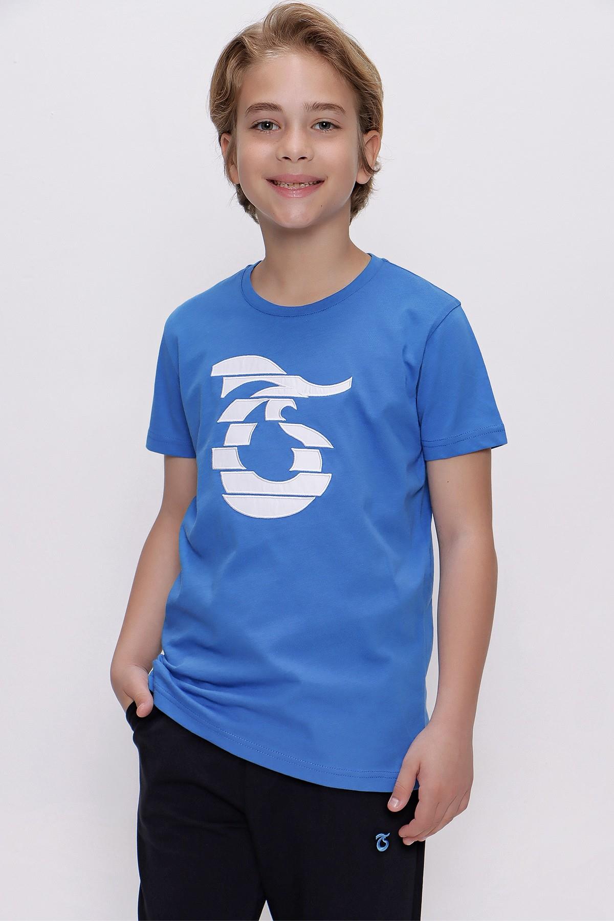 TSHİRT BİSİKLET YAKA ÖNÜ NAKIŞLI