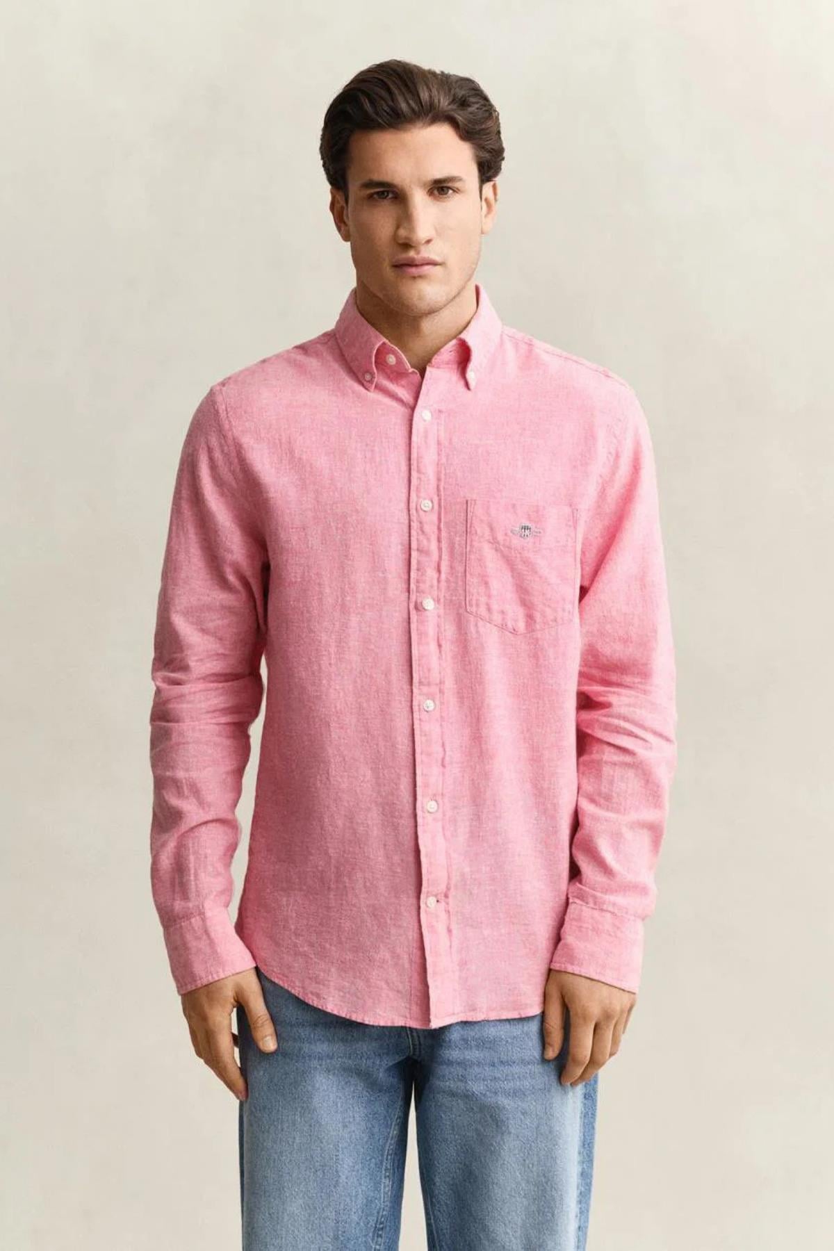 erkek-pembe-regular-fit-logolu-gomlek-f6646b.jpg