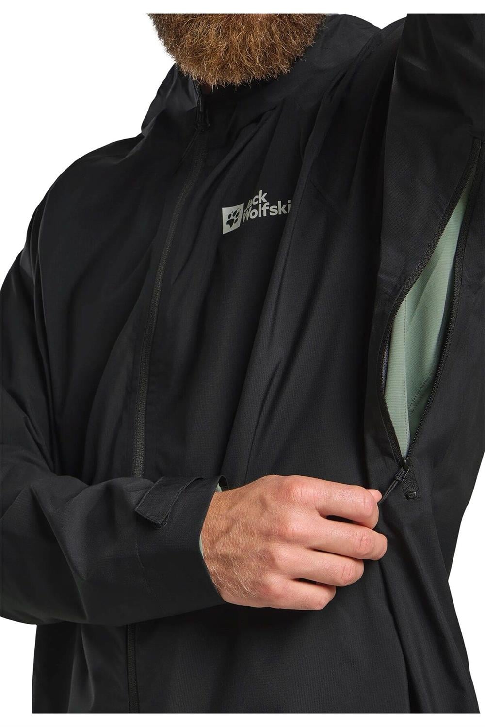 Jack Wolfskın Prelıght Strıde Jkt M Erkek Black Outdoor Ceketi A63775-6000