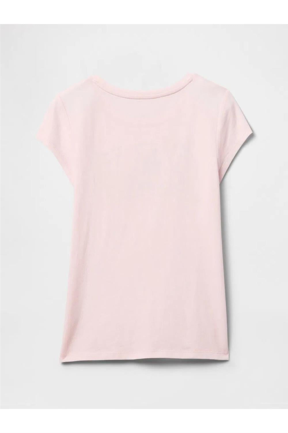 Kız Çocuk Gap Logo T-Shirt Pembe