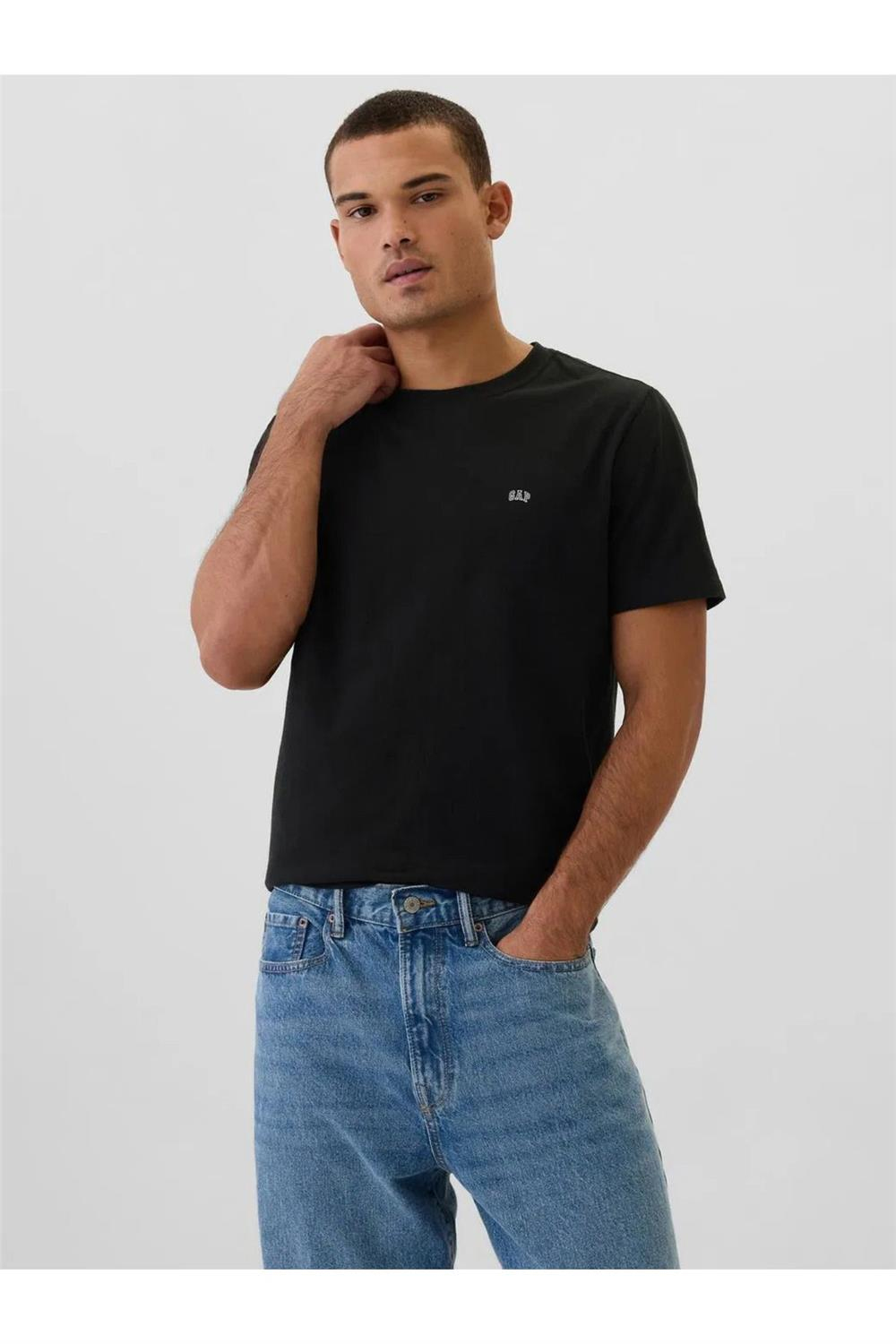 Logo Everyday Soft T-Shirt Siyah