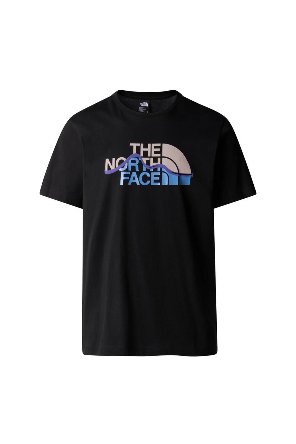 M S/s Mountain Line Tee Erkek T-shirt