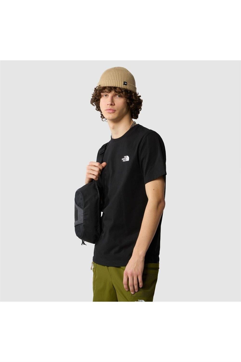 M S/S SIMPLE DOME TEE Black
