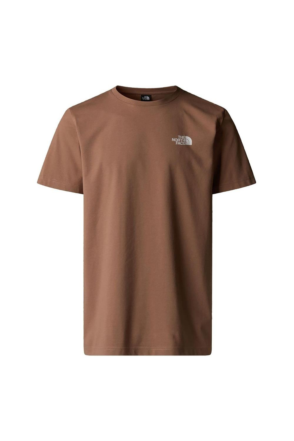 Simple Dome Erkek Kahverengi Tişört (NF0A87NG6IH1)