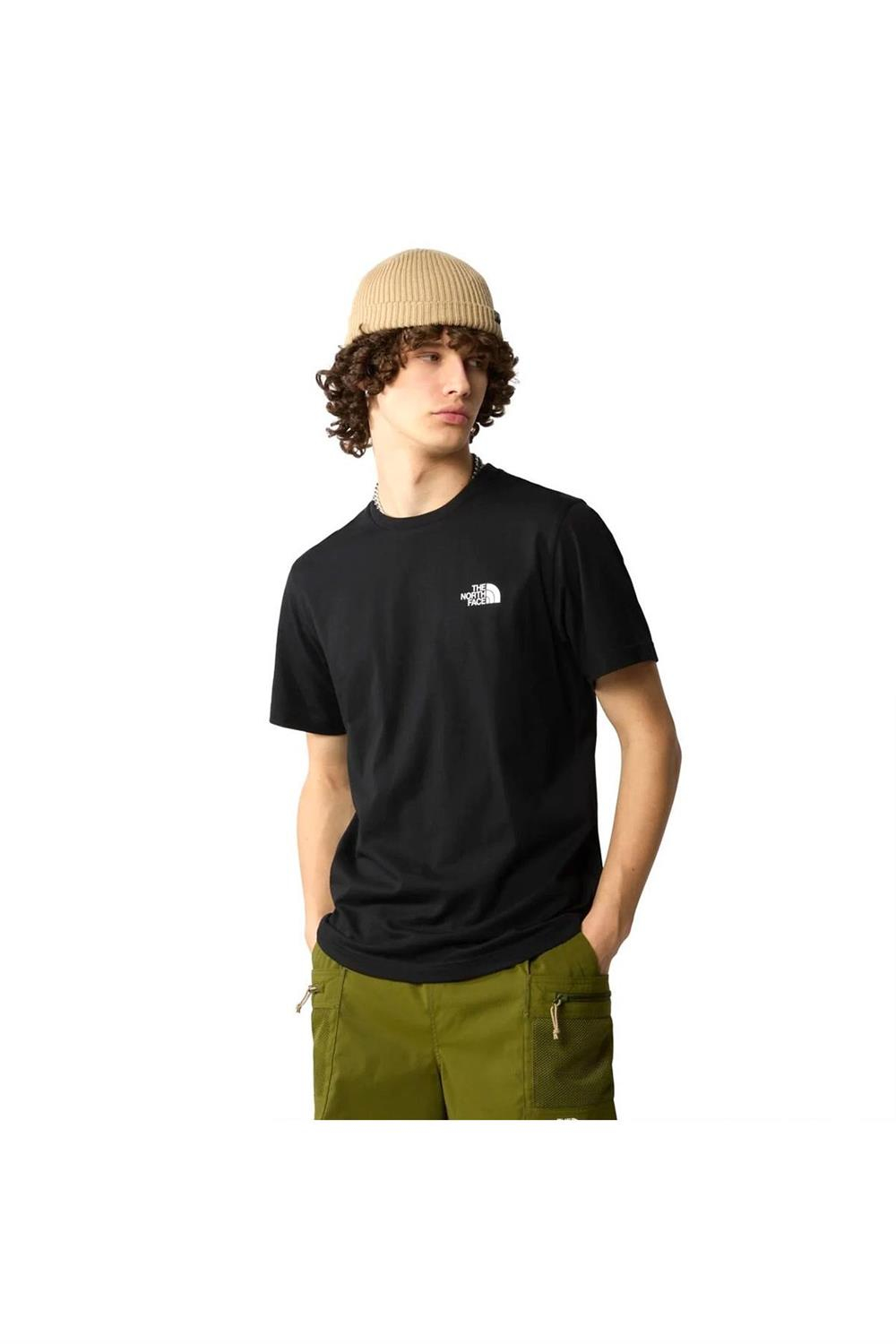 Simple Dome Erkek Siyah Yuvarlak Yaka Tişört