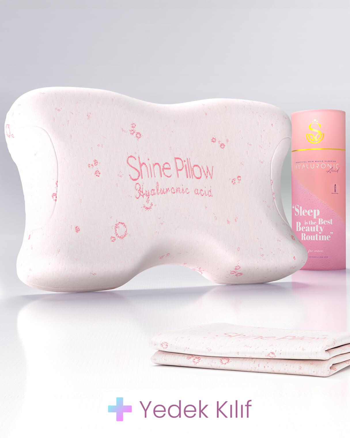 Kırışıklık Önleyici Ortopedik Güzellik Yastığı + Yedek Kılıf (Hylauronik Asit içerikli)