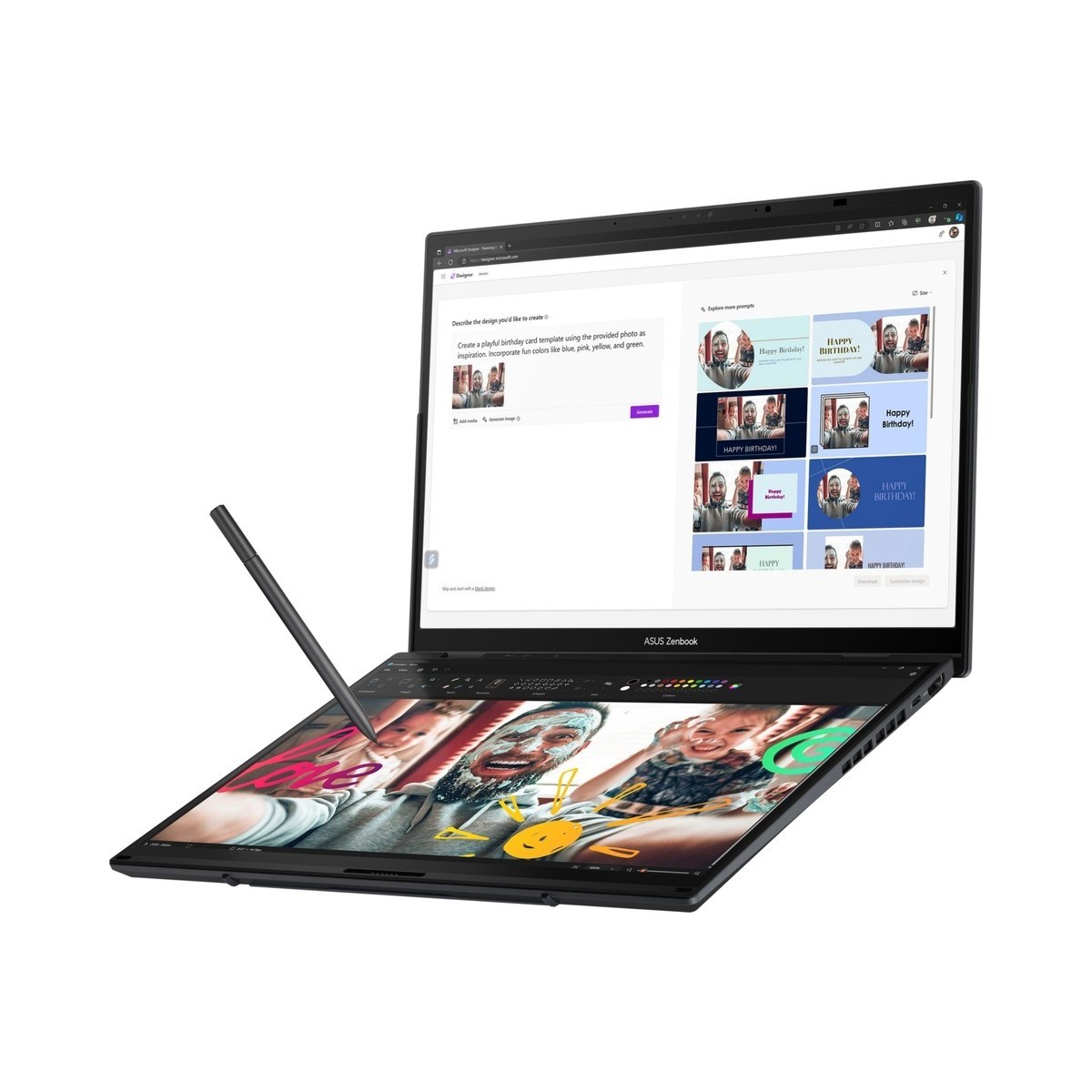 Asus Zenbook Duo UX8406CA-PZ133W Intel Core Ultra 9 285H 32GB 2tb SSD Windows 11 Home 14