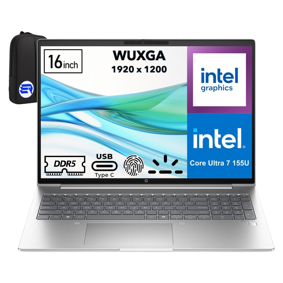 Hp Probook 460 G11 Intel Core Ultra 7-155U 24GB Ram 1tb SSD 16'' Wuxga WIN11 Pro A23BCEAEP4 + Elektropasaj Çanta