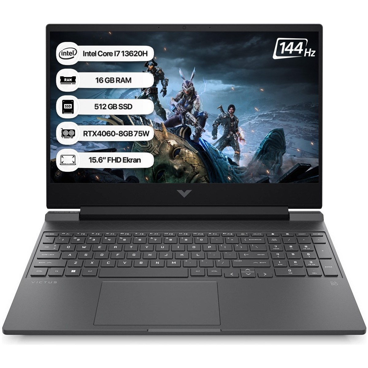 Hp Victus B10FPEA Intel Core I7 13620H 16GB 512GB SSD RTX4060-8GB Freedos 15.6