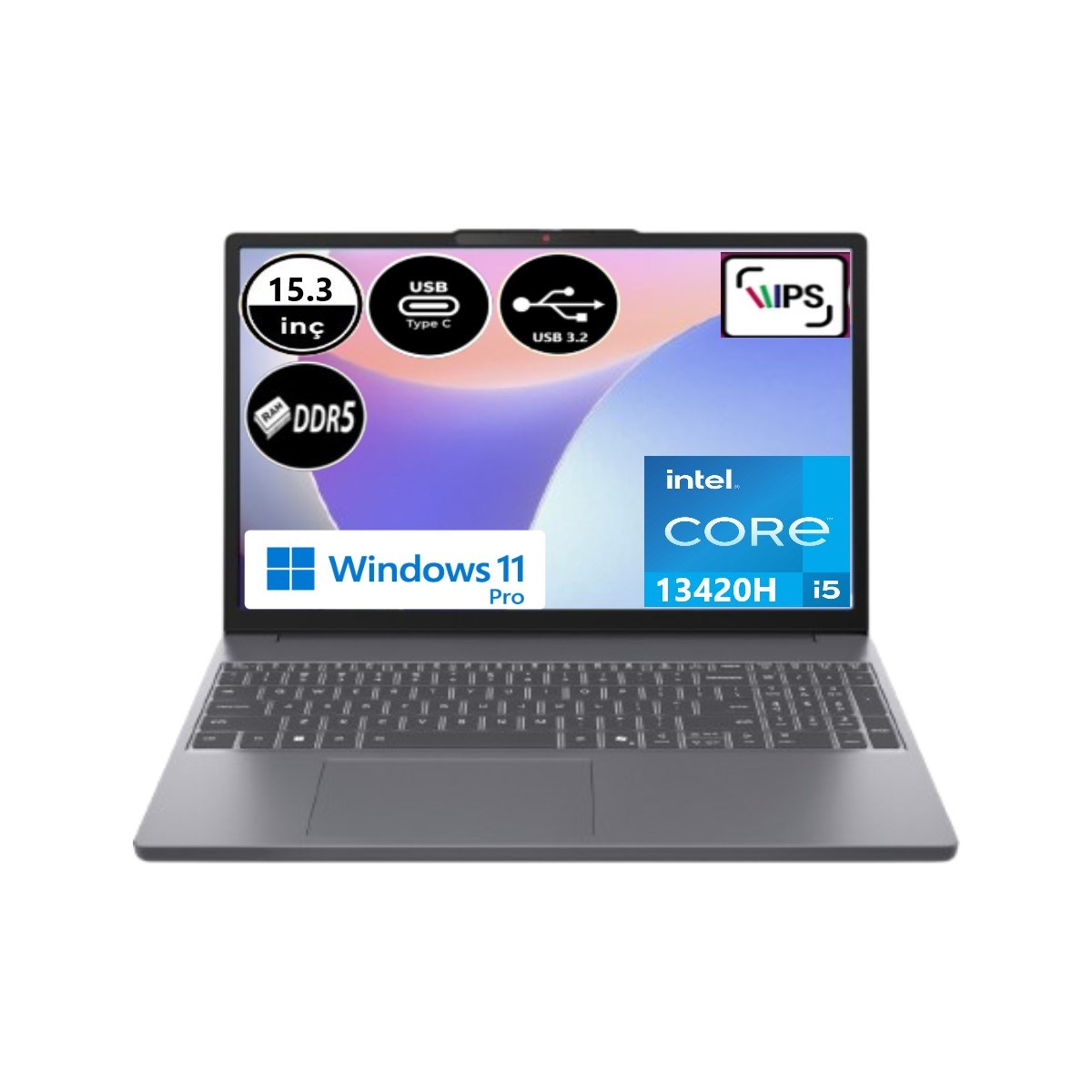 Ideapad Slim 3 Intel Core I5 13420H 12 GB Ram 1 Tb SSD Windows 11 Pro 15.3