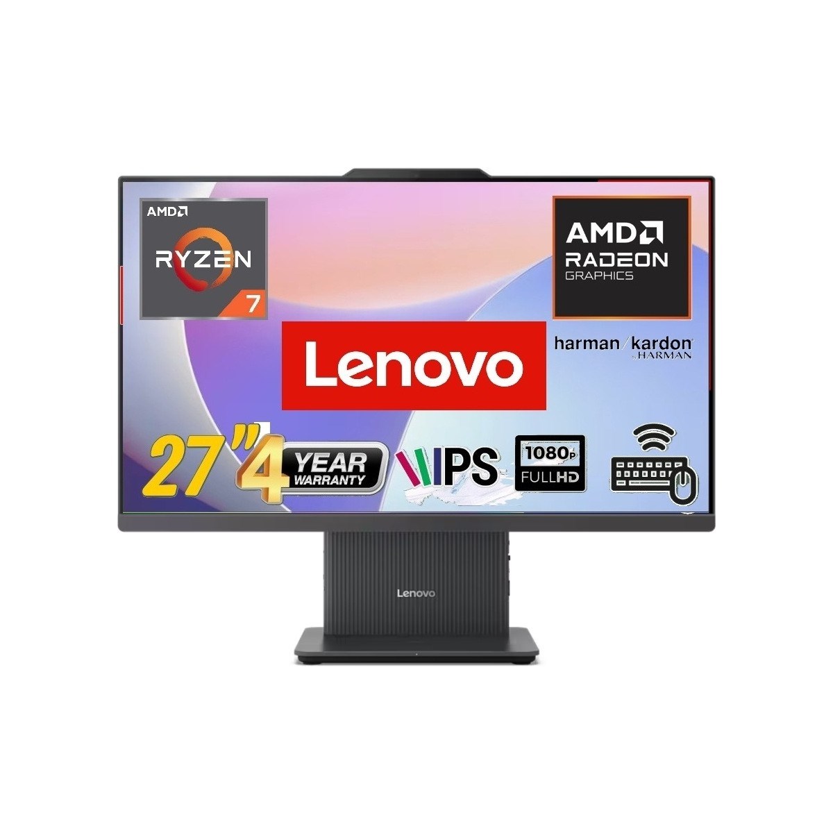 Lenovo ıdeacentre Aıo 27ARR9 Amd Ryzen 7-7735HS 16GB 512GB SSD Windows 11 Pro 27
