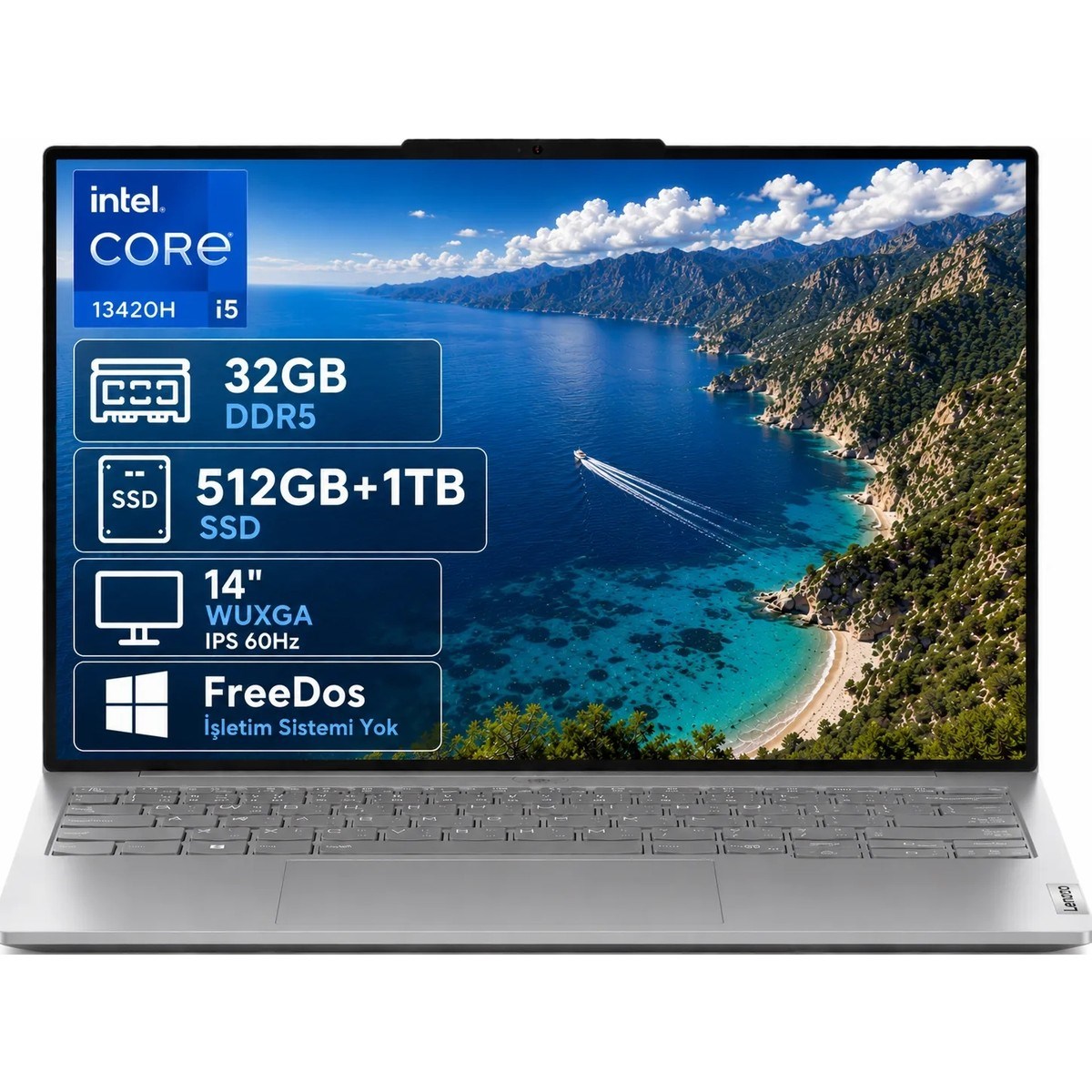 Lenovo Thinkbook 14 21SG00L8TX-04 I5-13420H 32GB Ddr5 512GB+1TB SSD Wuxga 14