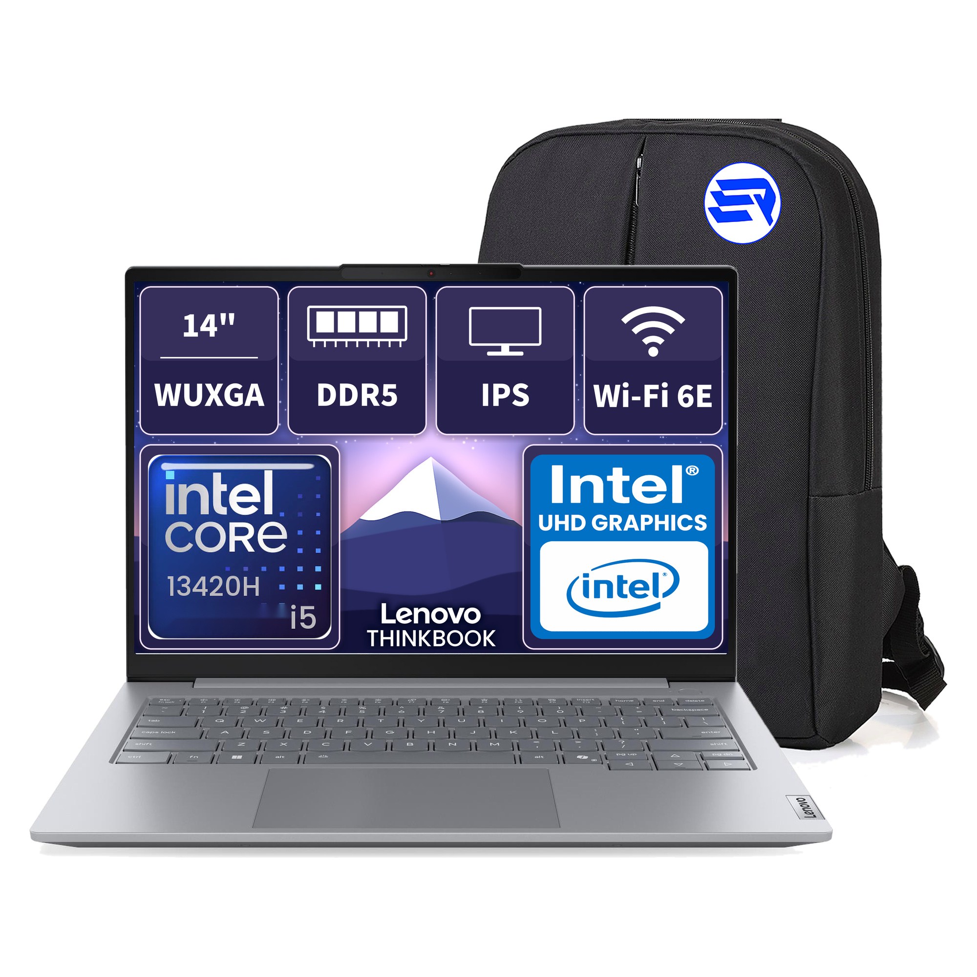 Lenovo ThinkBook 14 21SG00L8TXEP4 i5-13420H 24GBRAM 512GBSSD 14'' WUXGA Windows 11 Pro + ElektroPasaj Çanta