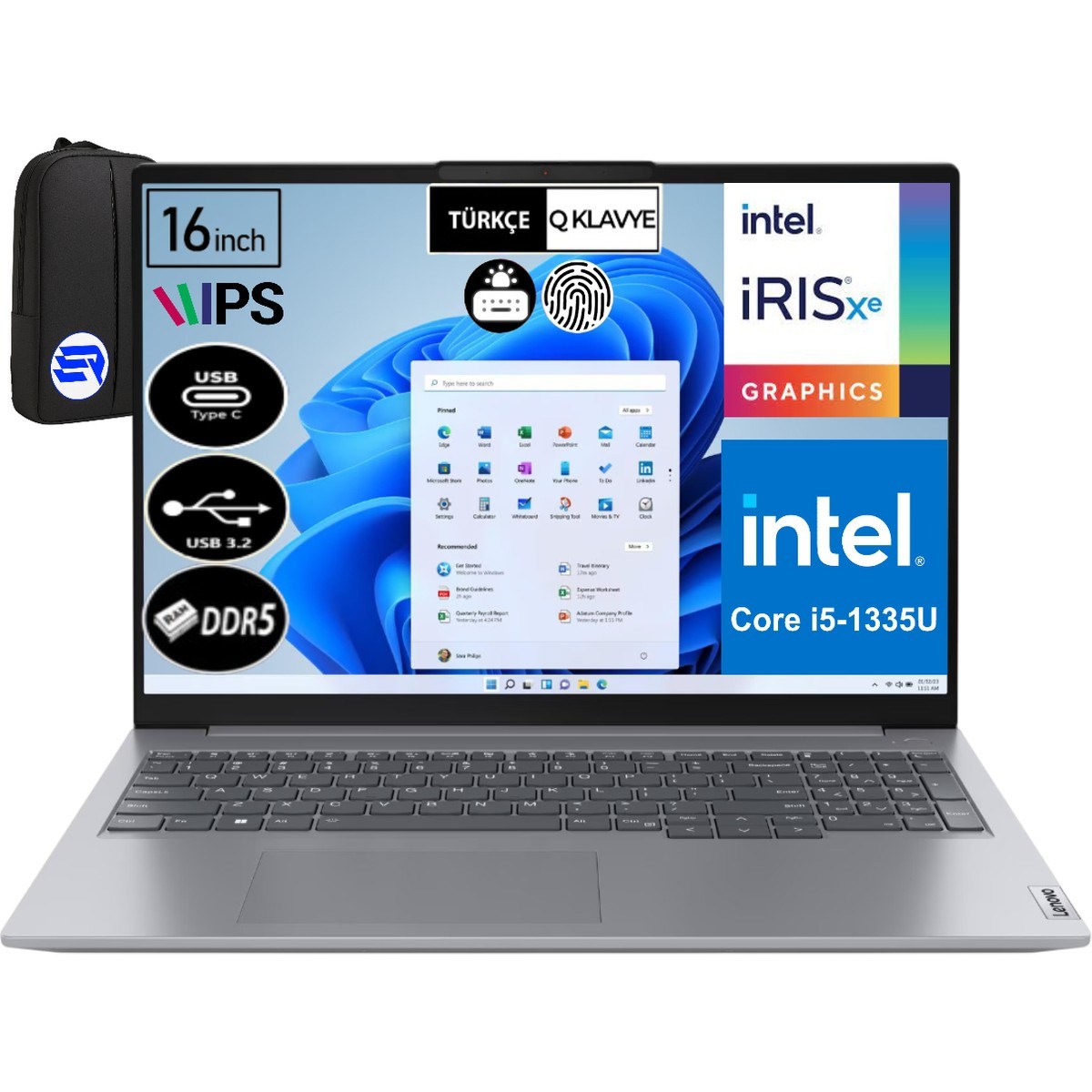 Lenovo Thinkbook 16 G6 Irl 21KH001ETR I5-1335U 16 GB Ram 512 GB Ram SSD WIN11 Pro 16