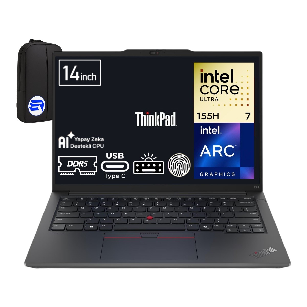 Lenovo Thinkpad E14 Gen 6 Ultra 7-155H 16GB Ram 512GB SSD Arc Graphics 14