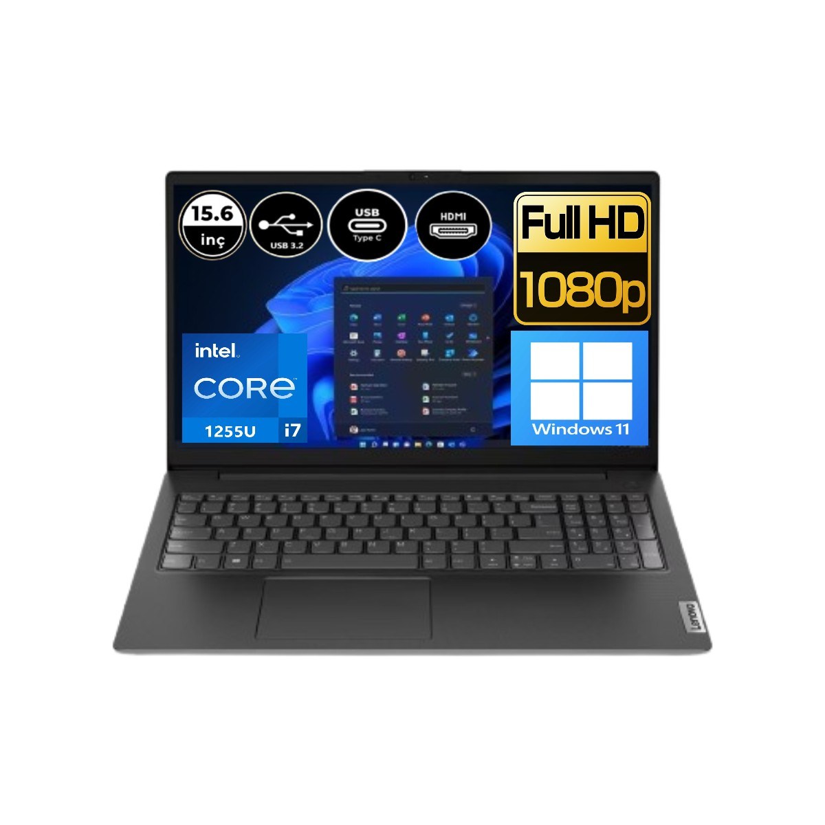 Lenovo V15 G3 Intel Core I7-1255U 40 GB Ram 1 Tb SSD Windows 11 Pro 15.6