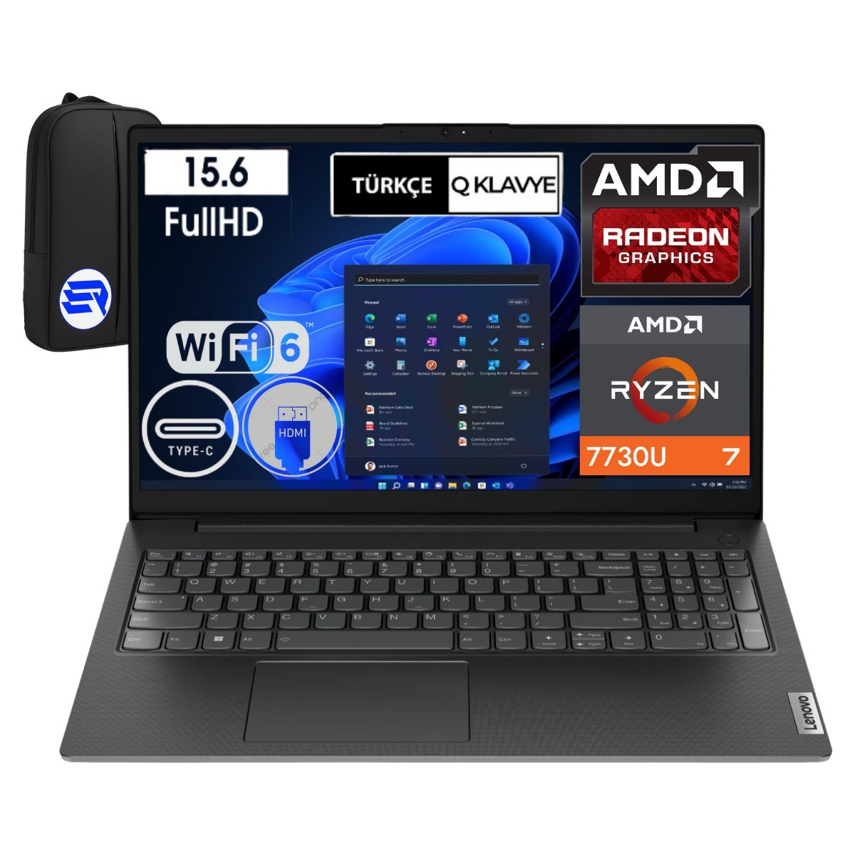 Lenovo V15 G4 Abp Ryzen 7 7730U 16GB Ram 1tb SSD 15.6