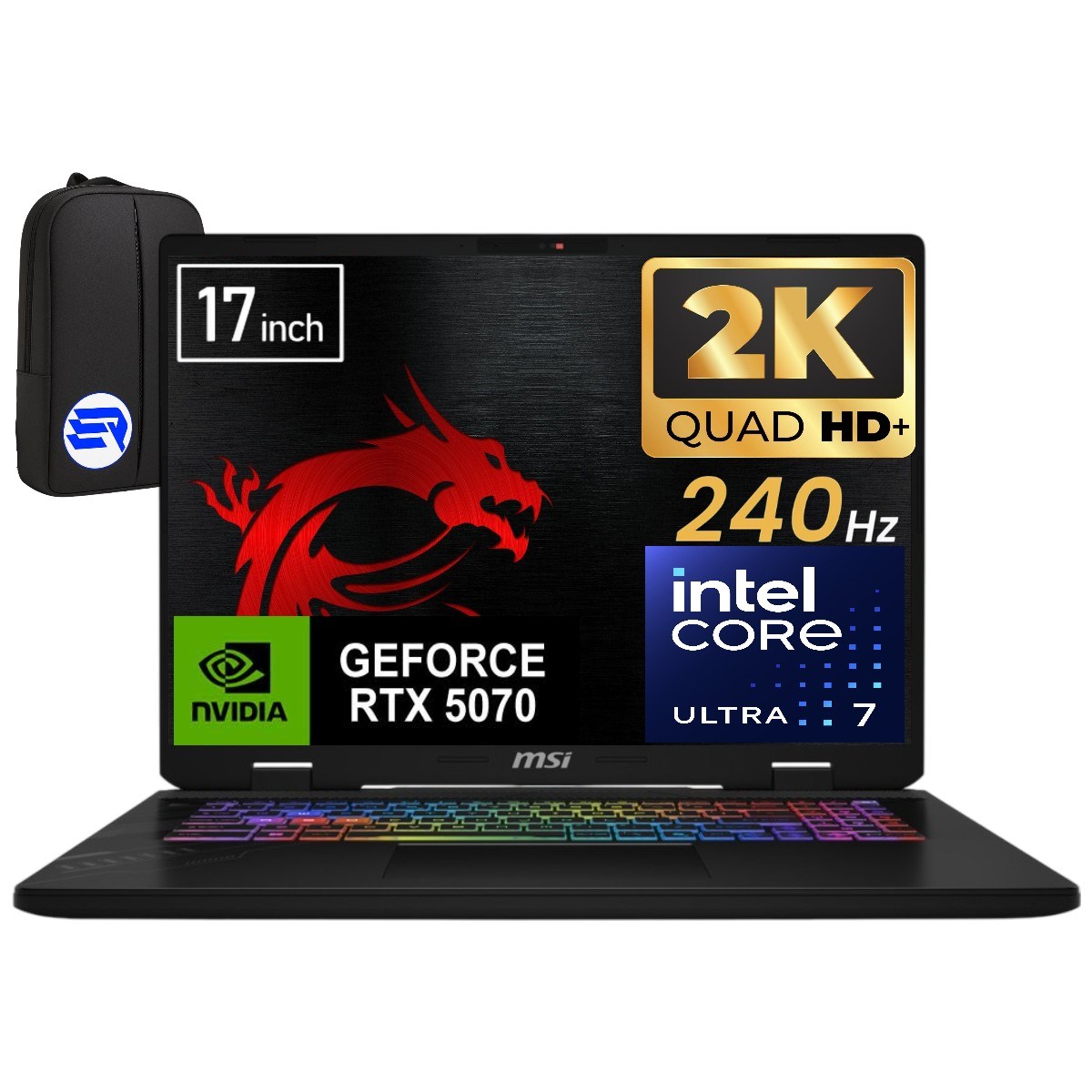 Msi Crosshaır 17 Hx Aı D2XWGKG-018XTREP7 Intel Core Ultra 7 255HX 48GB 2tb SSD RTX5070 17
