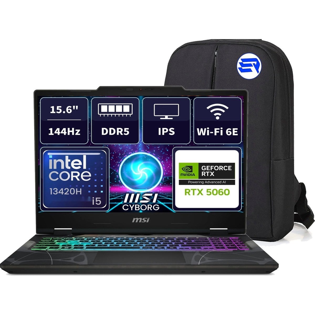 Msı Cyborg 15 B13WFKG-491XTREP13 I5-13420H RTX5060 48GBRAM 512GBSSD 15.6 Fhd 144Hz Windows 11 Pro + Elektropasaj Çanta