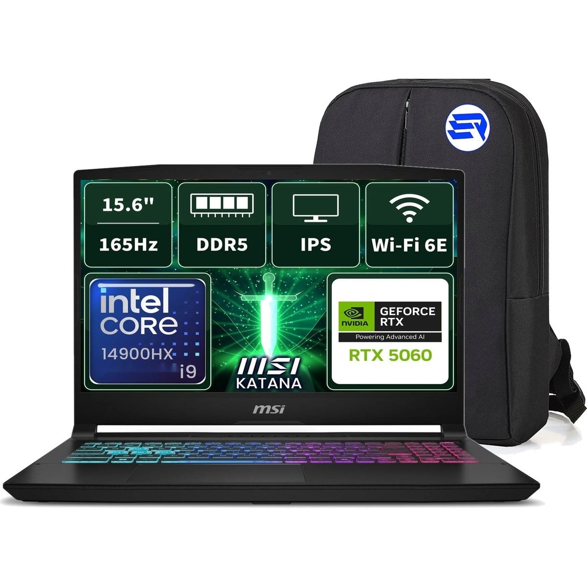 Msı Katana 15 Hx B14WFK450XTREP5 I9-14900HX RTX5060 8gb 24GBRAM 1tbssd 15.6'' Qhd 165Hz Windows 11 Pro + Elektropasaj Çanta