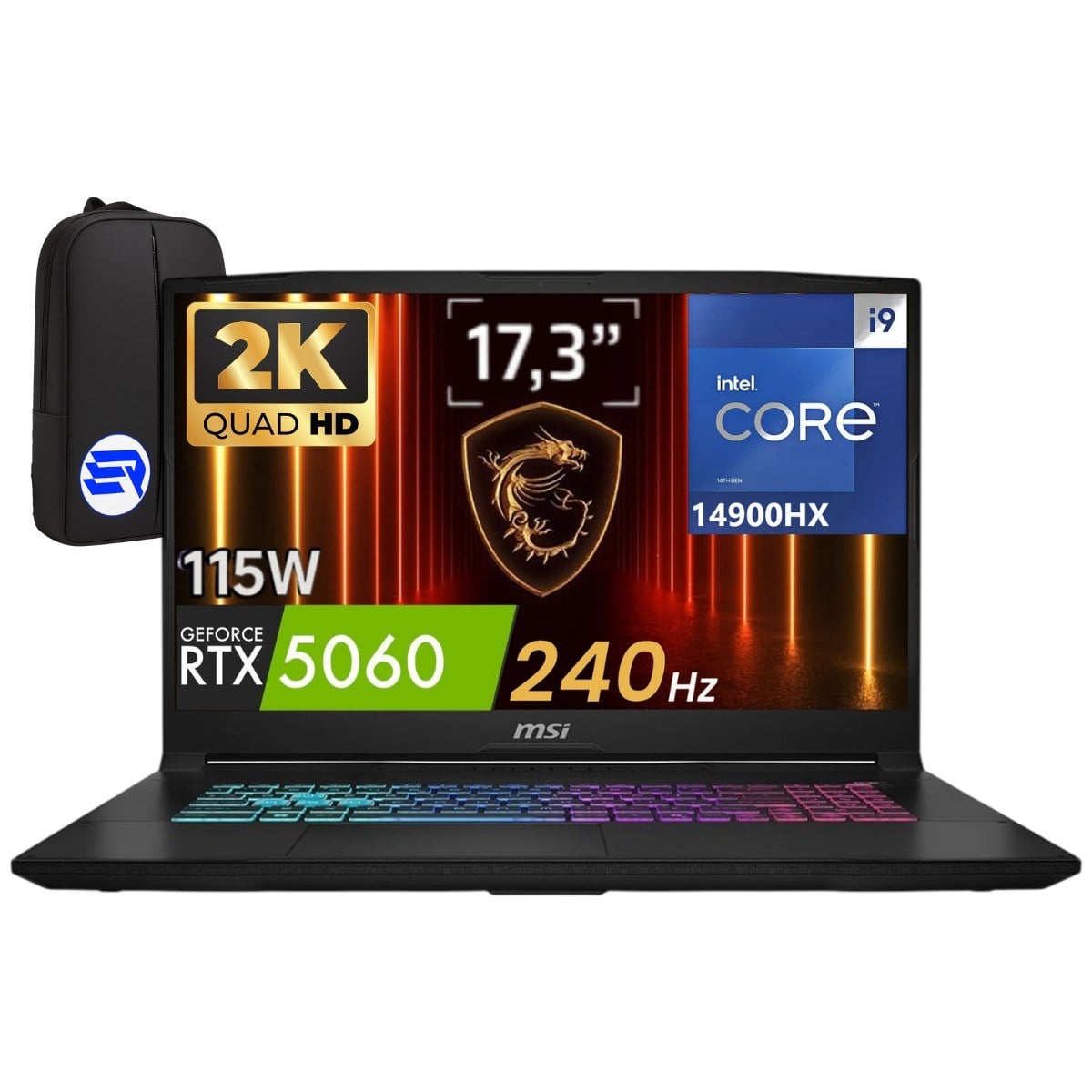 Msi Katana 17 Hx B14WFK-217TREP4 Intel Core I9-14900HX 48GB 2tb SSD RTX5060 115W WIN11 Home 17.3