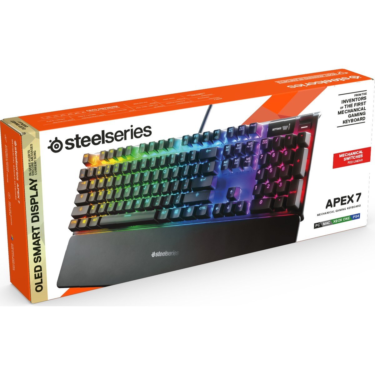 SteelSeries Apex 7 Türkçe RGB Red Switch Mekanik Oyuncu Klavye