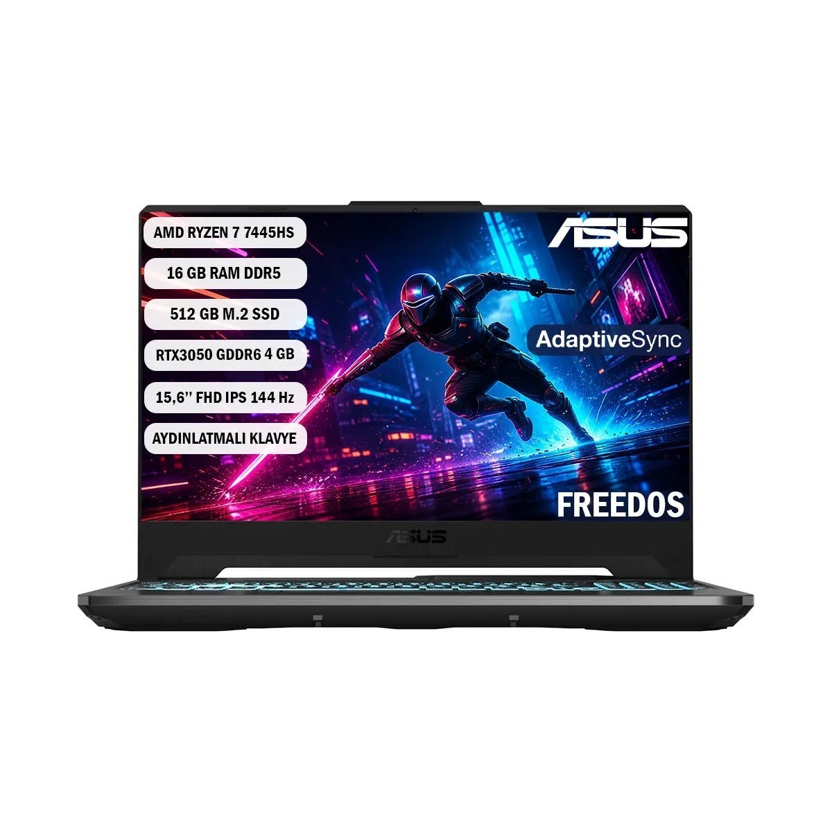 Tuf Gaming A15 Amd Ryzen 7 7445HS 16GB 512GB SSD RTX3050 15.6