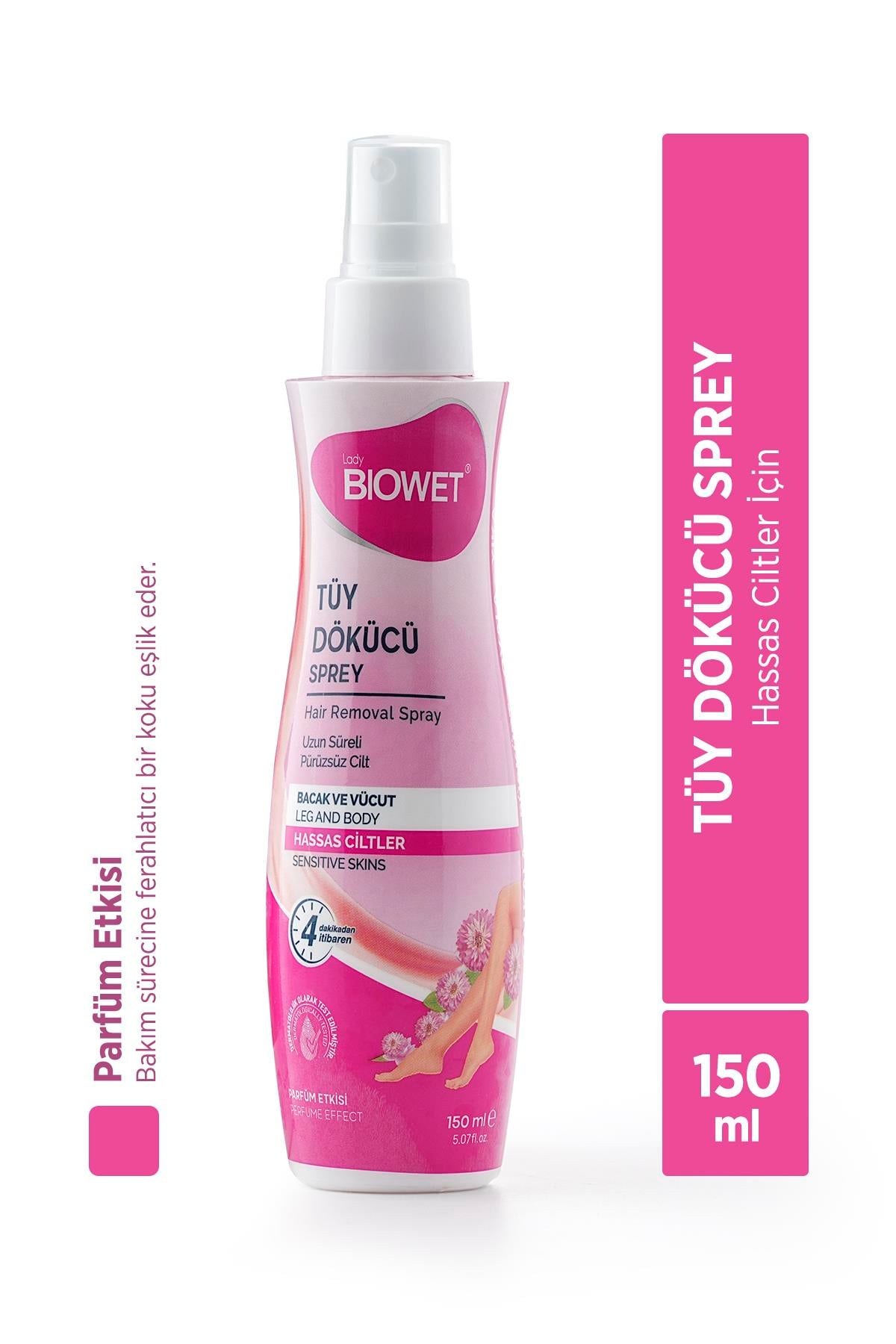 Biowet Hassas Ciltler İçin Tüy Dökücü Sprey 150 ml