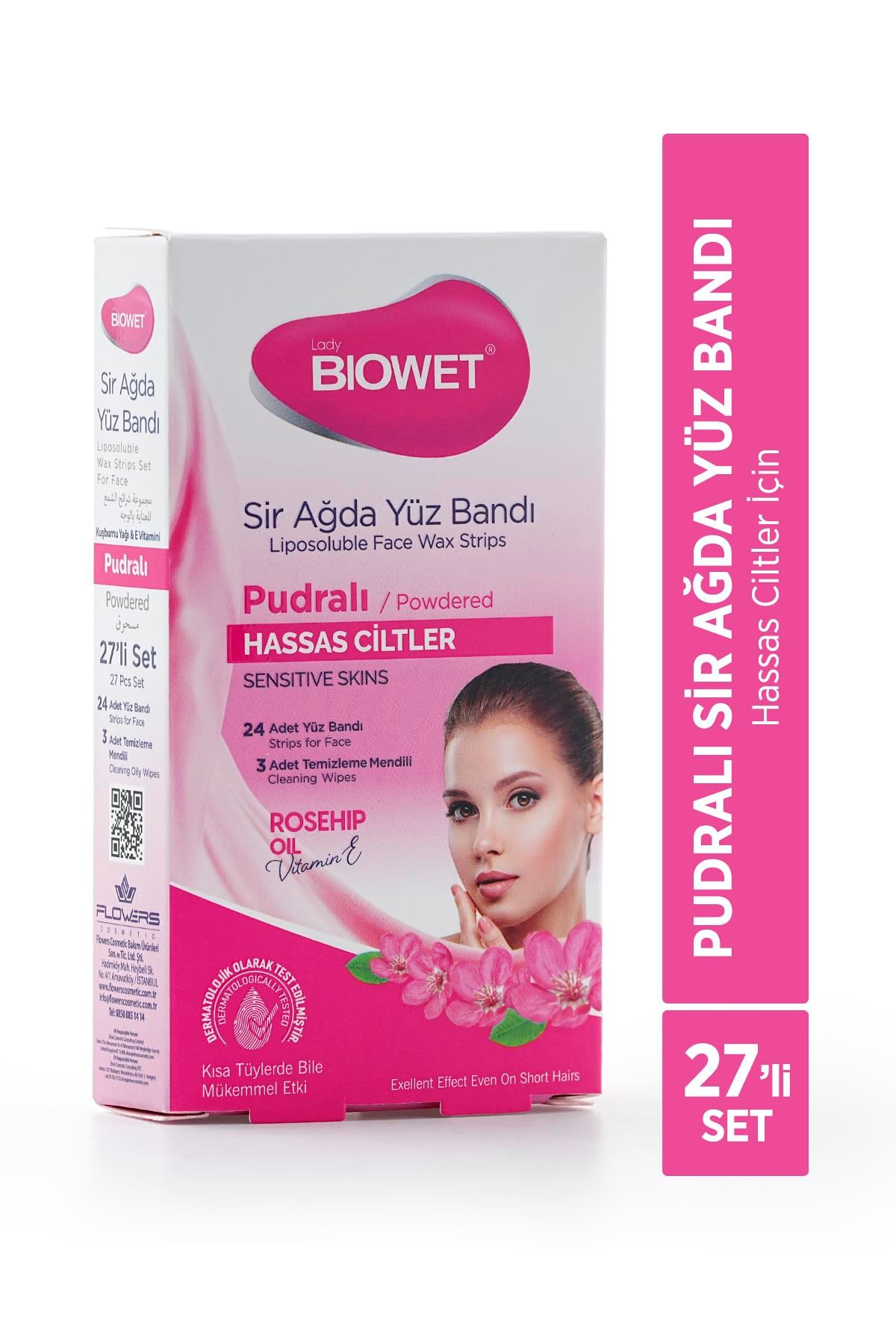 Biowet Pudralı Sir Ağda Yüz Bandı 27'li