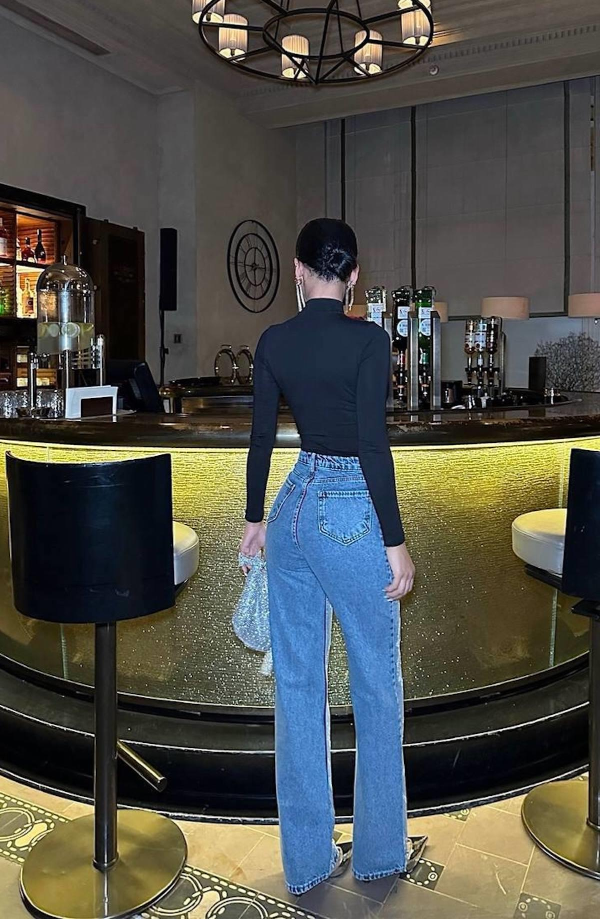 Taşlı Denim Pantolon