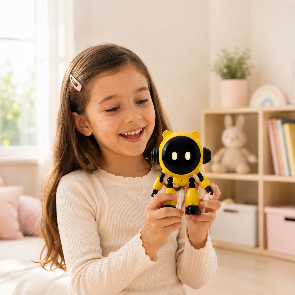 01M-06 Yapay Zeka Robotu Sesli Sohbet ve Soru Cevap Özellikli 40'tan Fazla Dil Destekli Eğitici Akıllı Çocuk Robotu