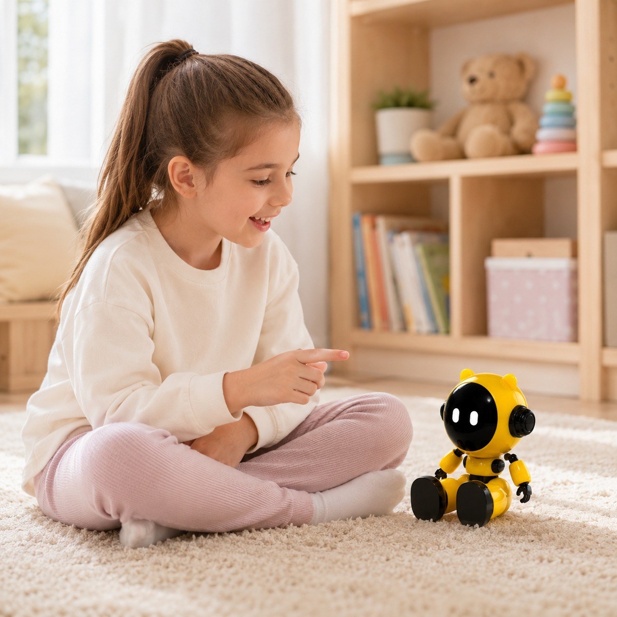01M-06 Yapay Zeka Robotu Sesli Sohbet ve Soru Cevap Özellikli 40'tan Fazla Dil Destekli Eğitici Akıllı Çocuk Robotu