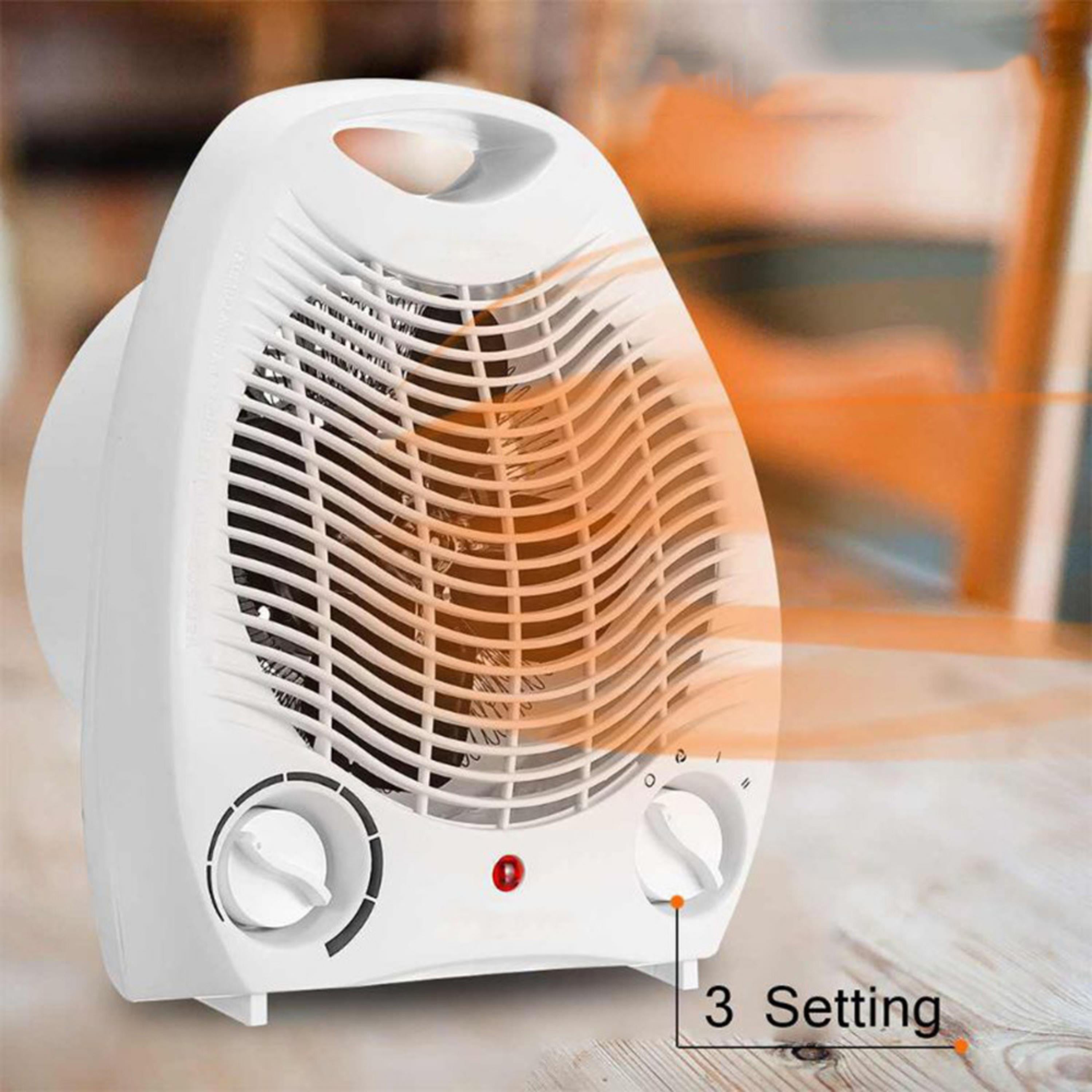 2000W Taşınabilir Mini Fanlı Elektrikli Isıtıcı 3 Kademeli Mod Rüzgar Modu Ve Sıcak Rüzgar Modu