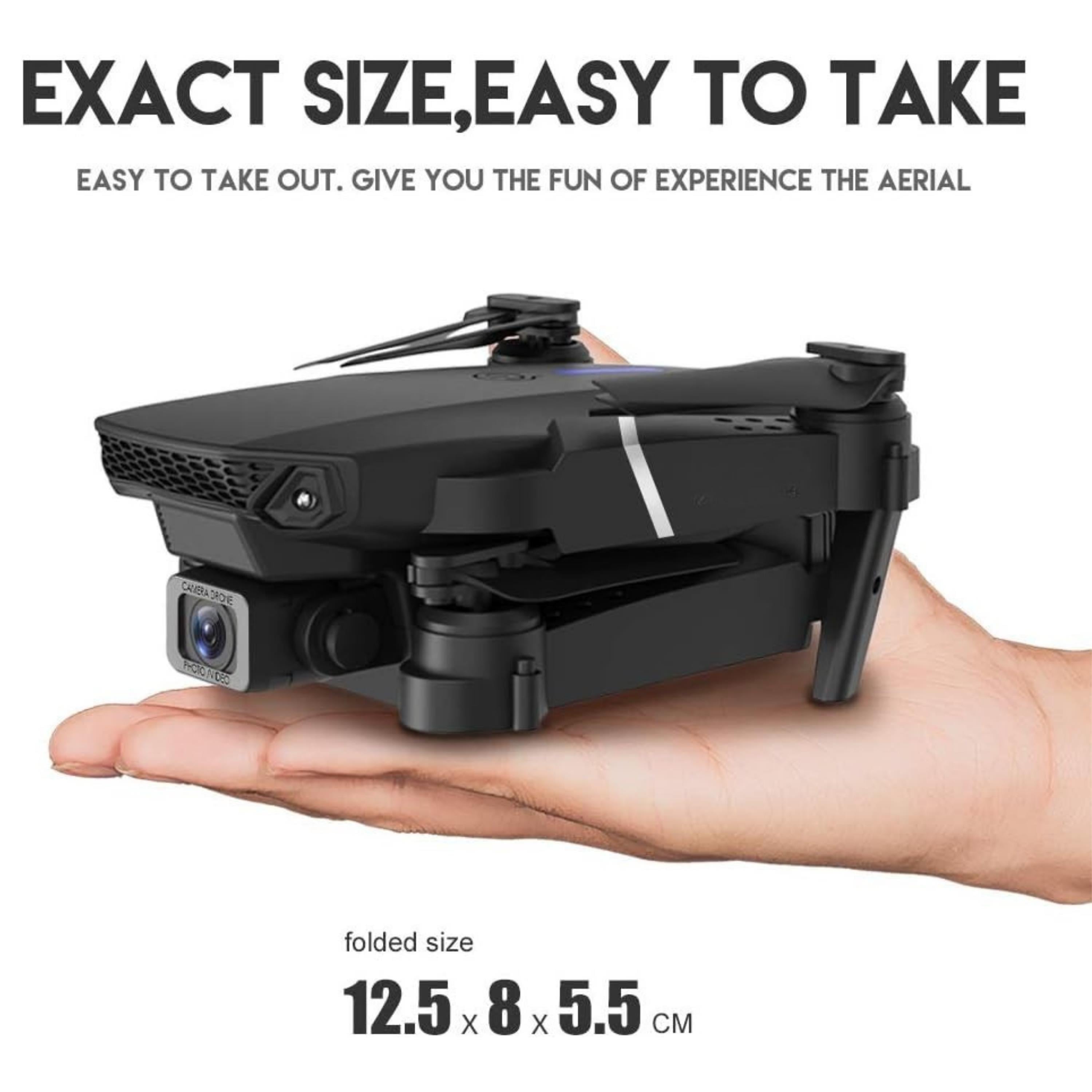 4K Çift Hd Kameralı Katlanabilir Mini Drone