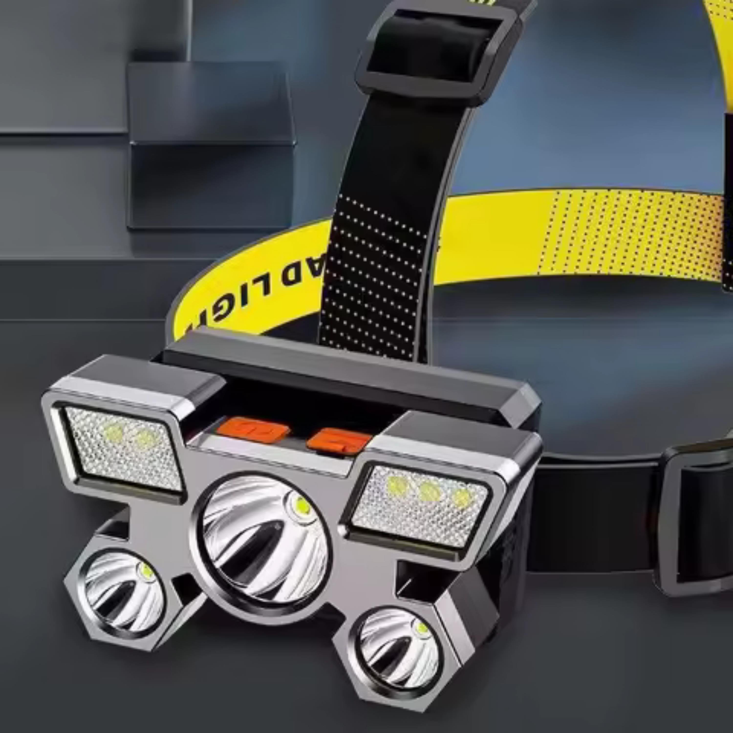 5 Ledli Usb Şarjlı Kafa Lambası