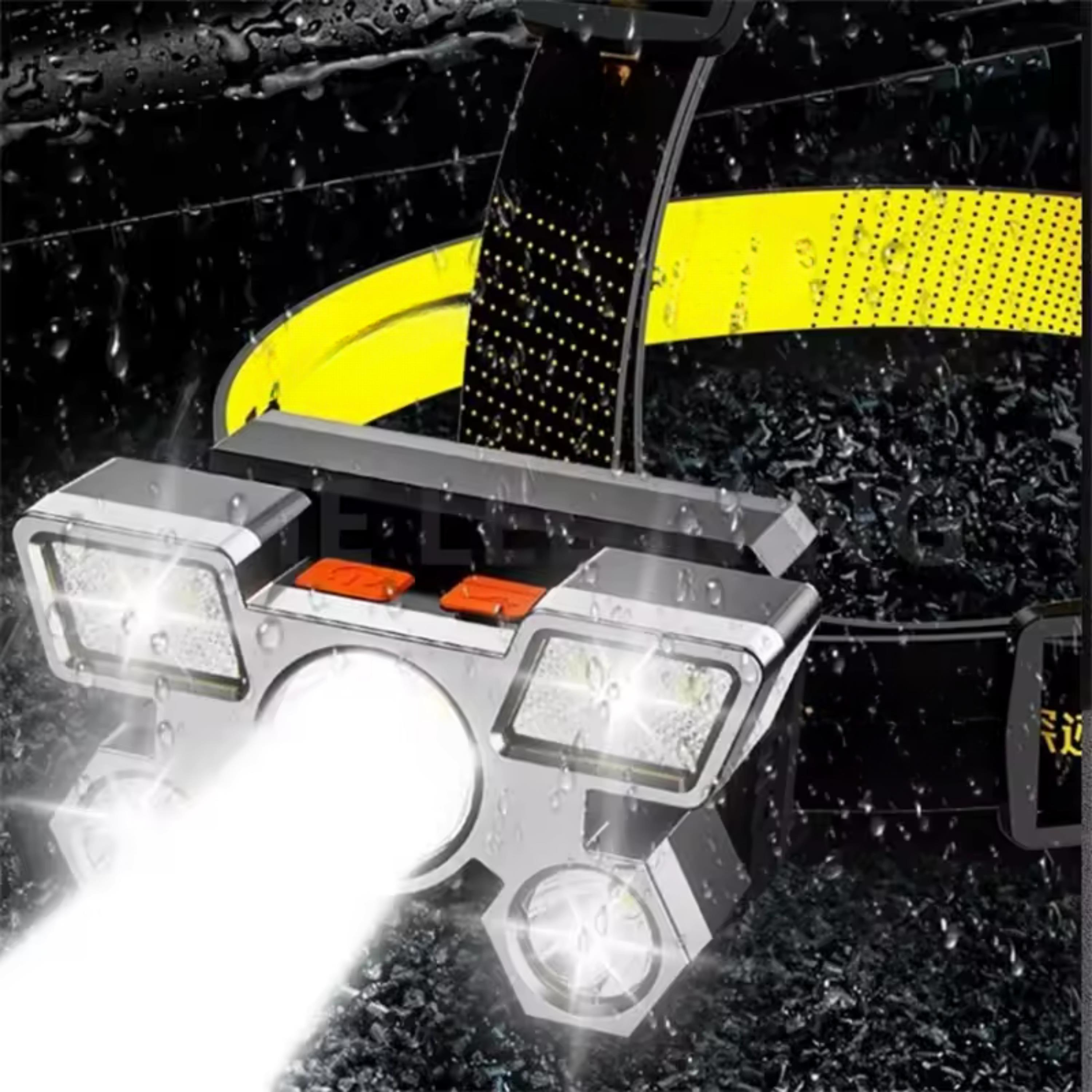 5 Ledli Usb Şarjlı Kafa Lambası