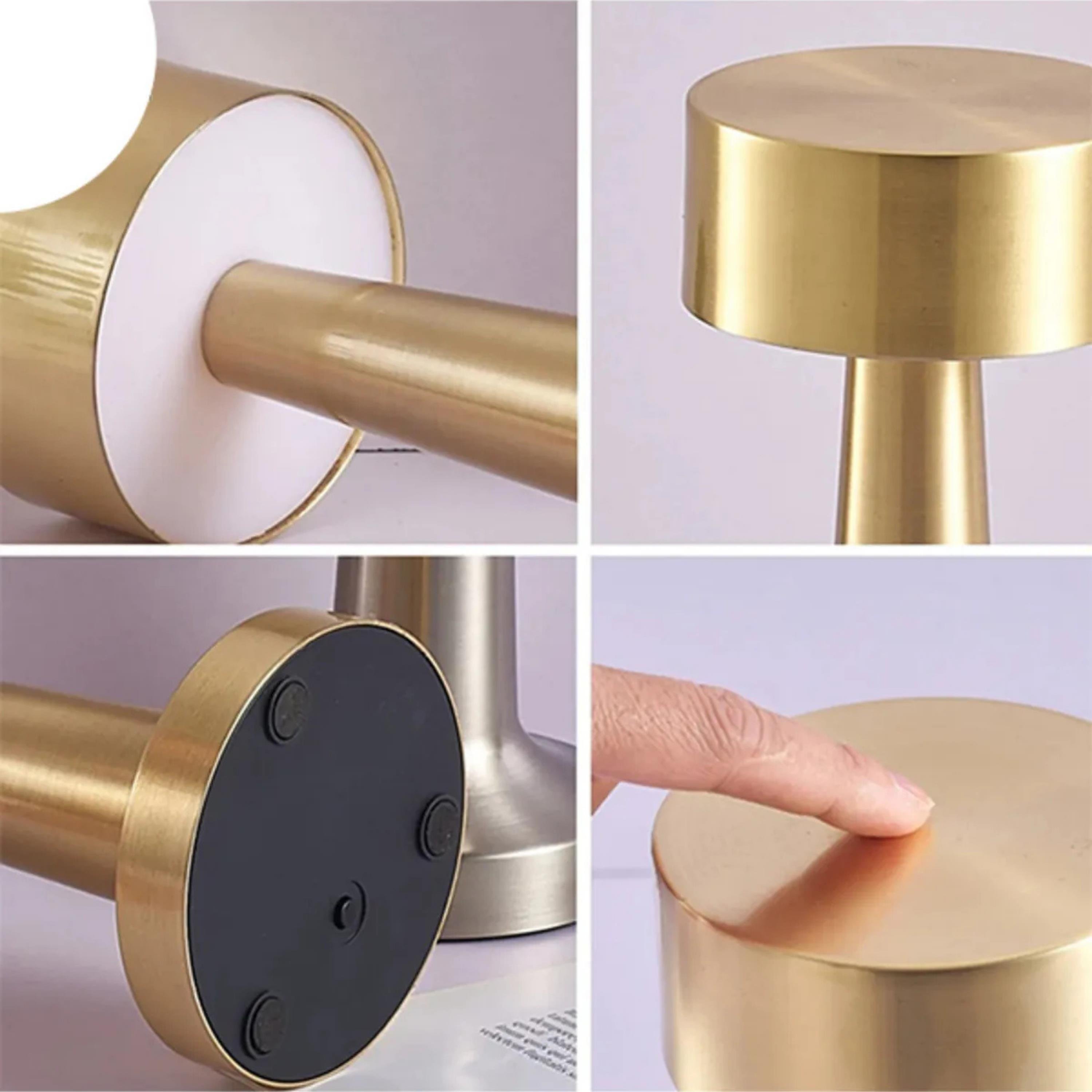 5415 Şarjlı Dokunmatik Masa Lambası Dekoratif Abajur Led 3 Renk Modlu Gece Lambası