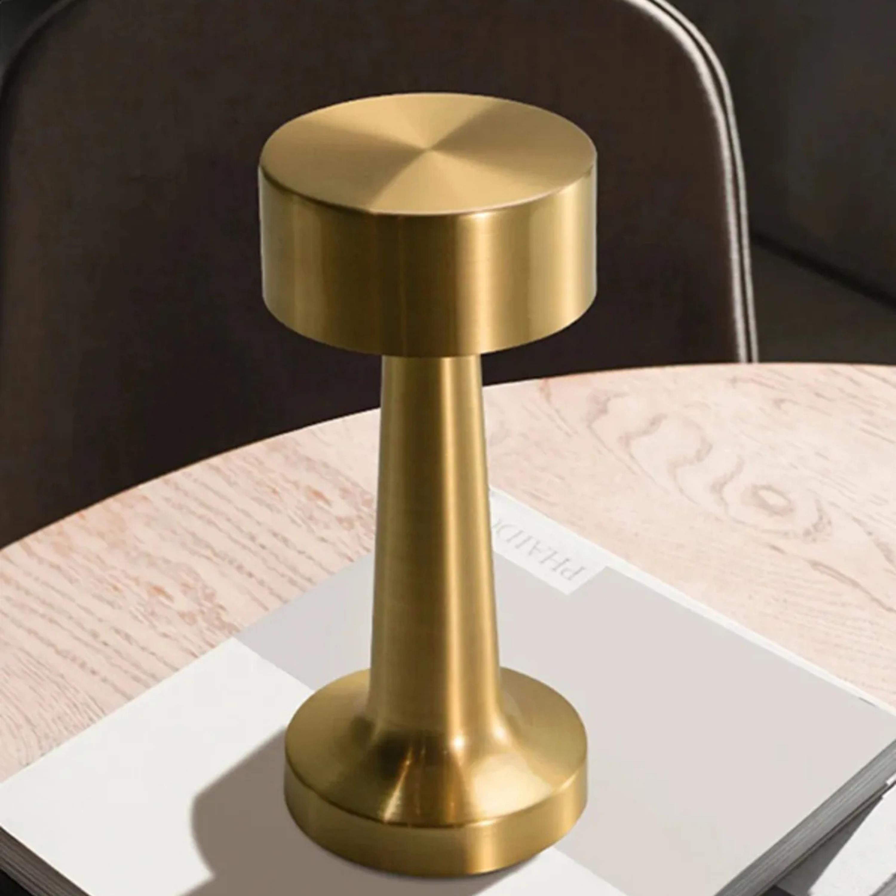 5415 Şarjlı Dokunmatik Masa Lambası Dekoratif Abajur Led 3 Renk Modlu Gece Lambası