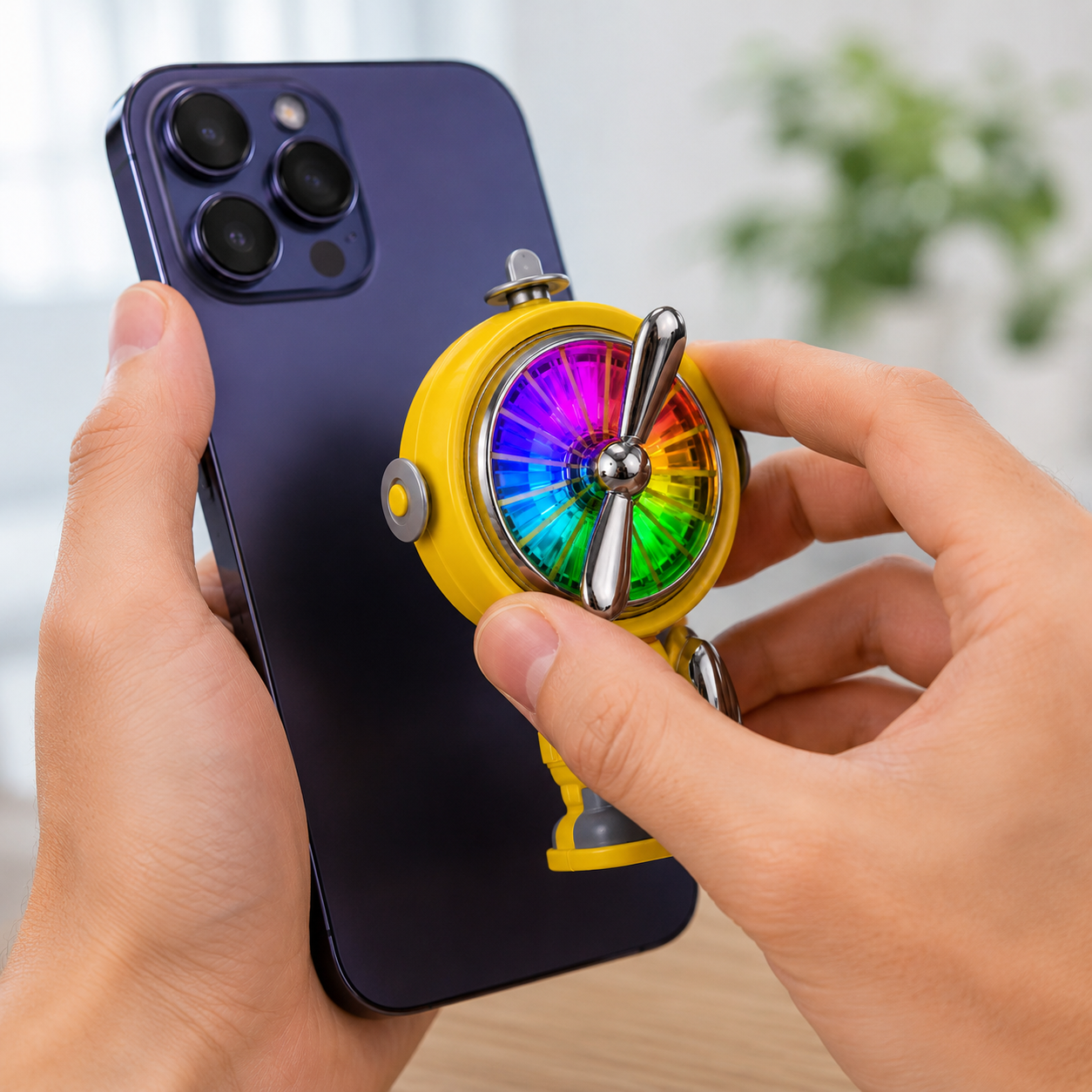 A02 Manyetik Telefon Soğutucu Güçlü Fanlı RGB Aydınlatmalı Type-C Mobil Soğutma Fanı