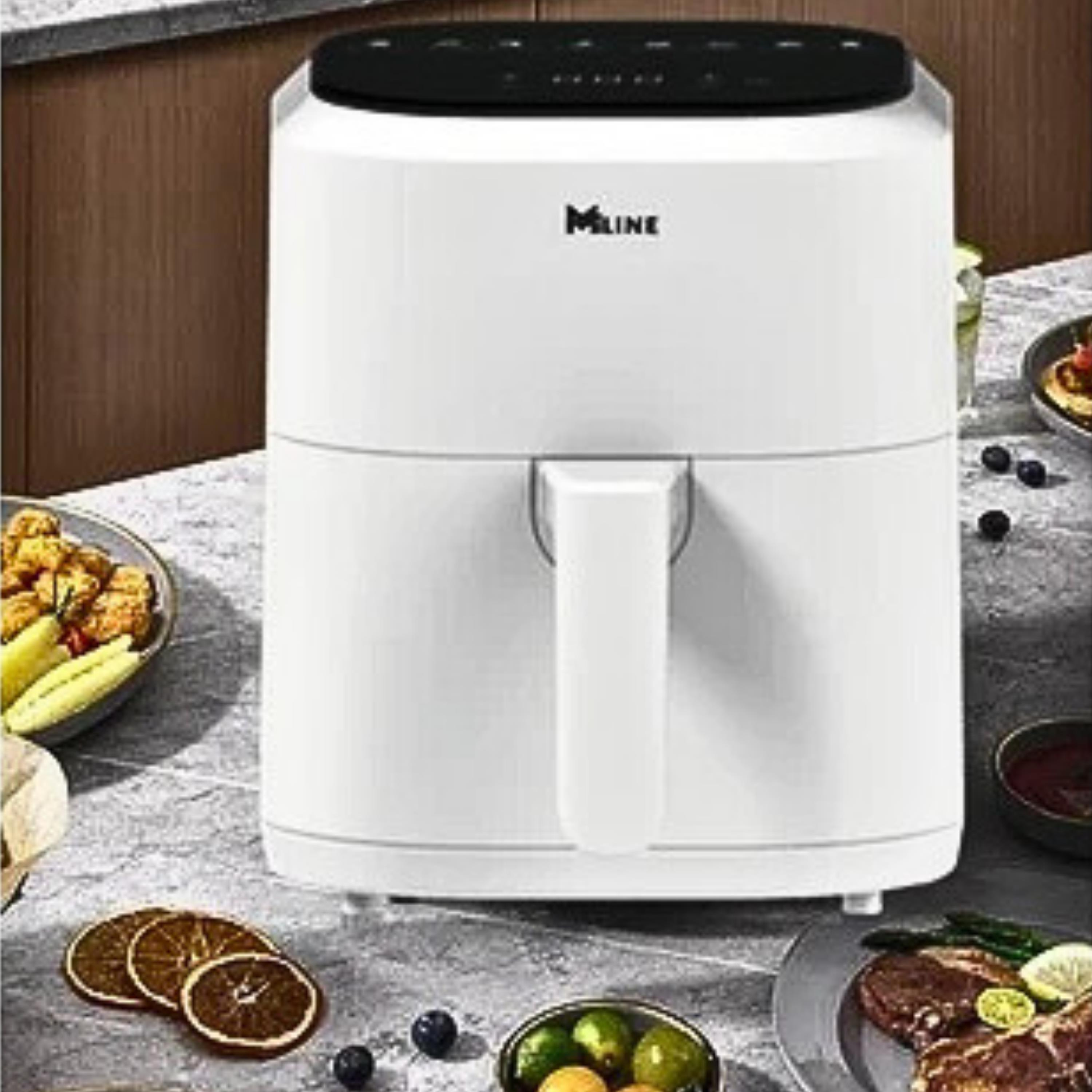 Beyaz Mline 4 Litre AirFryer Sıcak Hava Fritözü