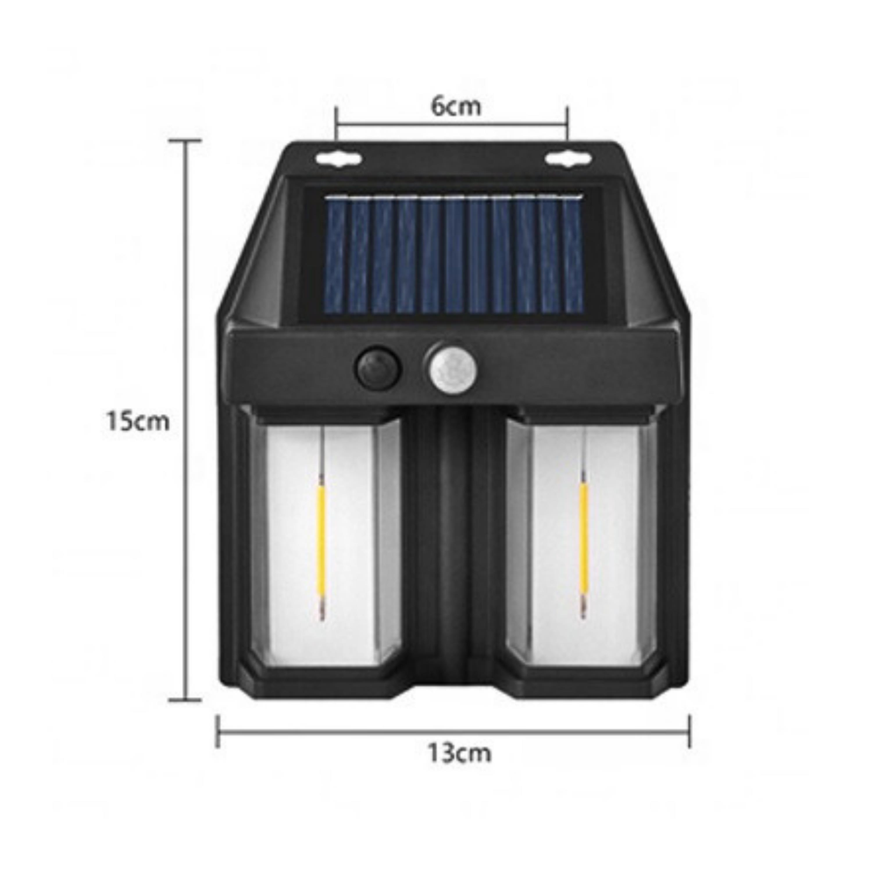 BK-618-2 Güneş Enerjili Hareket Sensörlü Dış Mekan Bahçe Duvar Lambası – Solar Şarjlı Otomatik Açılıp Kapanan Su Geçirmez Yüksek Işık Güçlü Led Aydınlatma