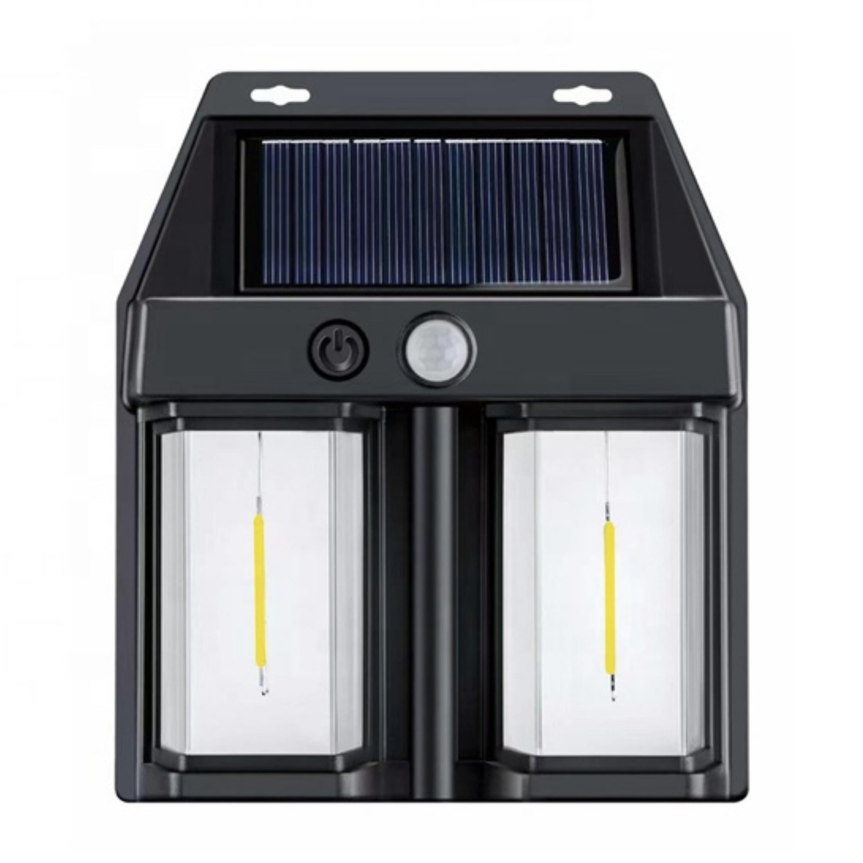 BK-618-2 Güneş Enerjili Hareket Sensörlü Dış Mekan Bahçe Duvar Lambası – Solar Şarjlı Otomatik Açılıp Kapanan Su Geçirmez Yüksek Işık Güçlü Led Aydınlatma