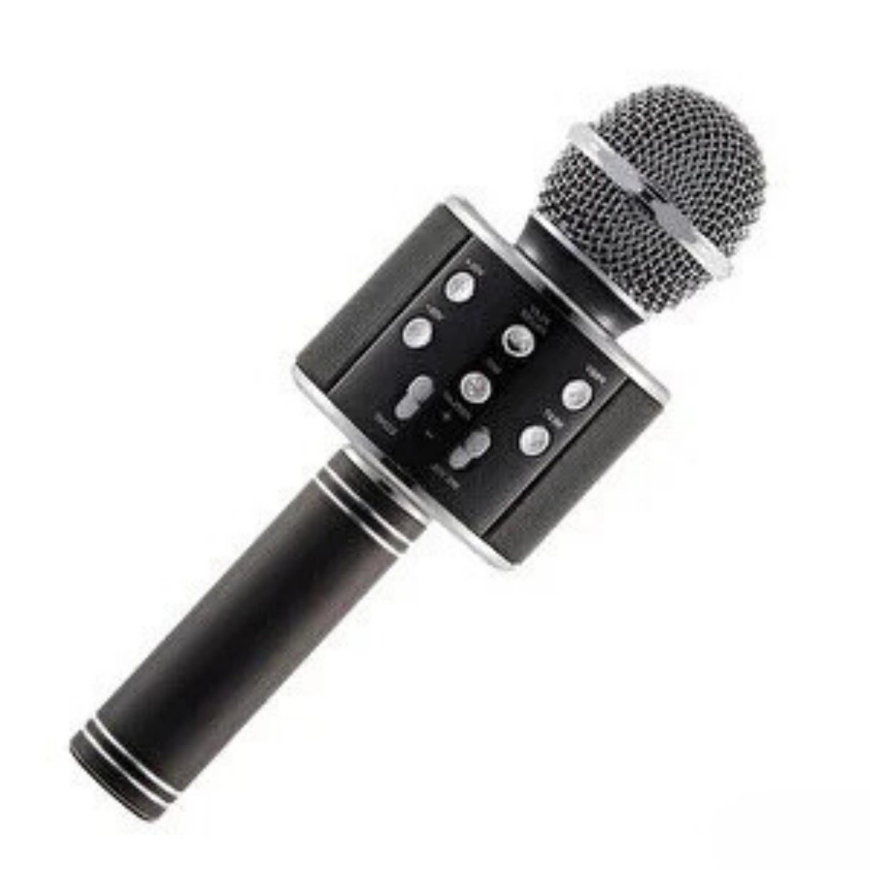 Bluetooth Bağlantılı Siyah Karaoke Mi̇krofon 