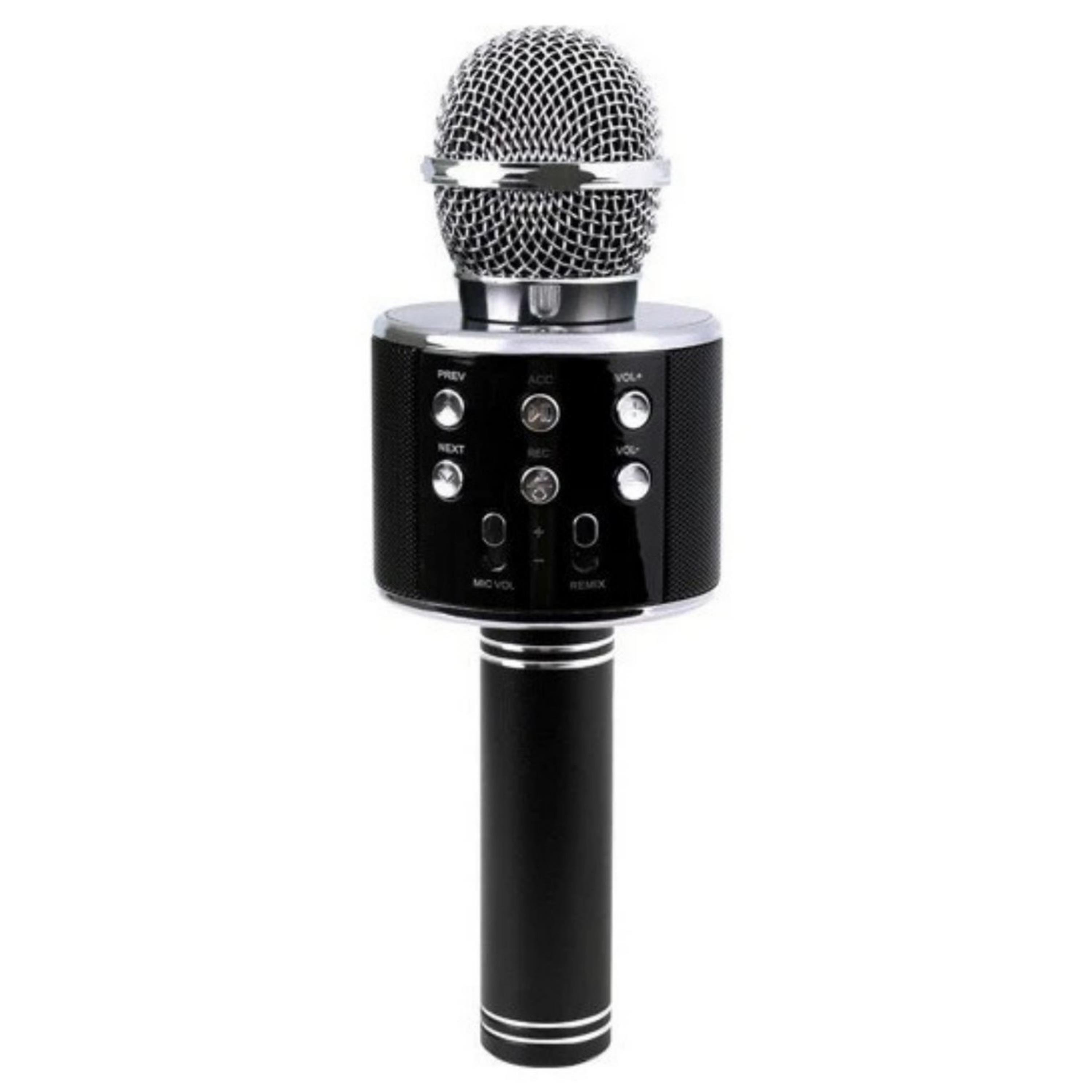 Bluetooth Bağlantılı Siyah Karaoke Mi̇krofon 