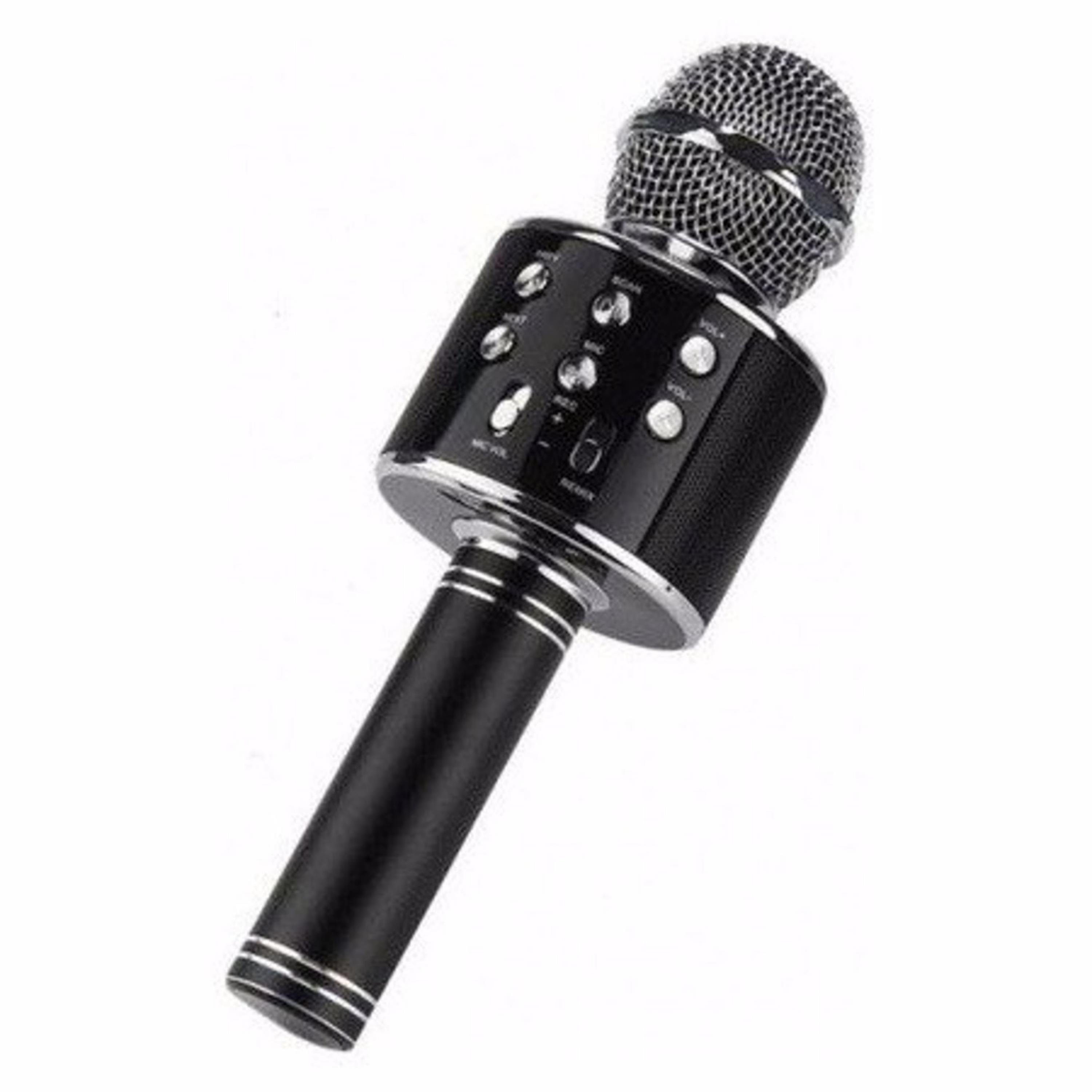 Bluetooth Bağlantılı Siyah Karaoke Mi̇krofon 