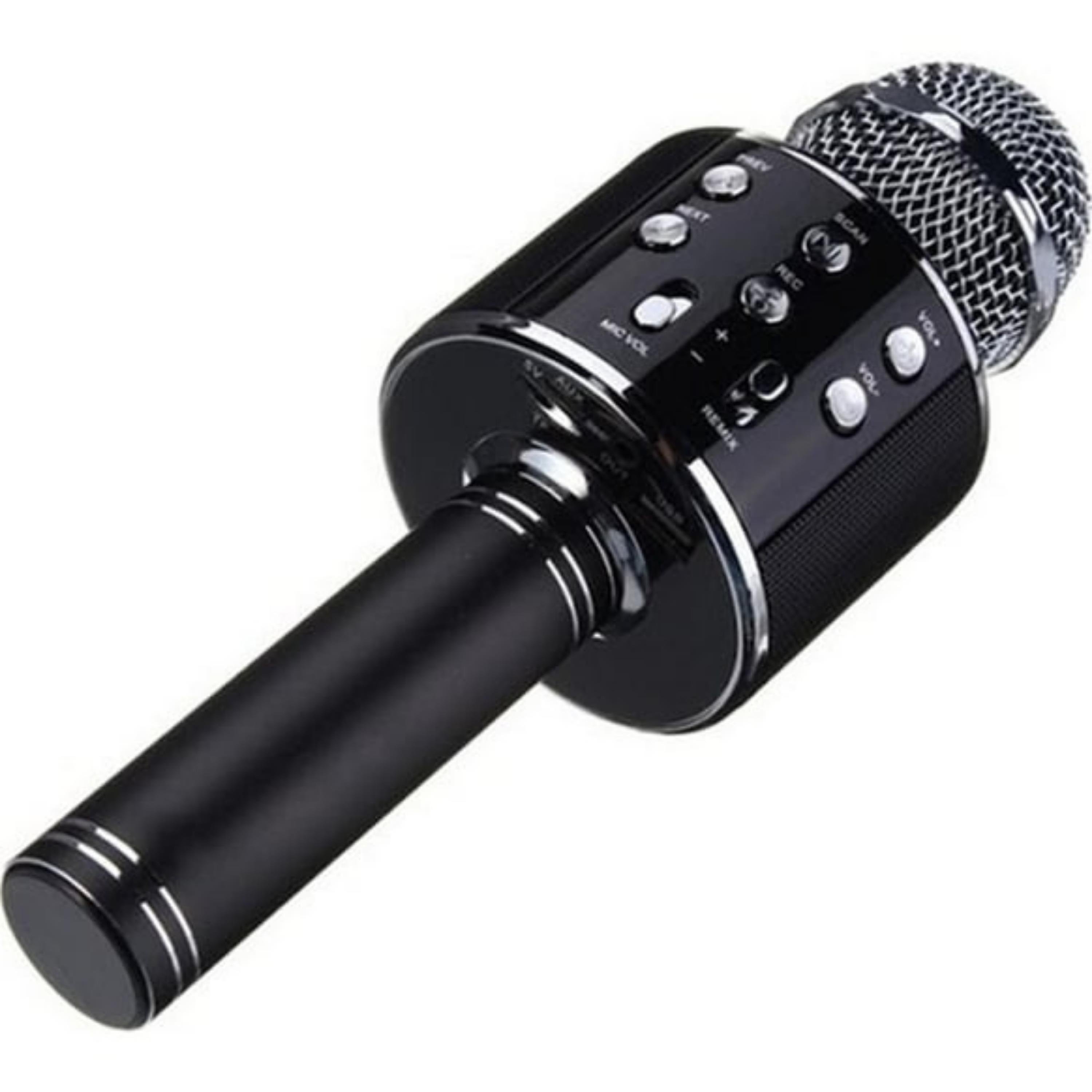 Bluetooth Bağlantılı Siyah Karaoke Mi̇krofon 