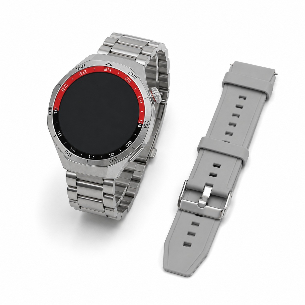 C15 PRO Akıllı Saat Bluetooth Arama ve Konuşma Özellikli Nabız Takibi Adım Sayar Spor Modlu Metal ve Silikon Kordonlu